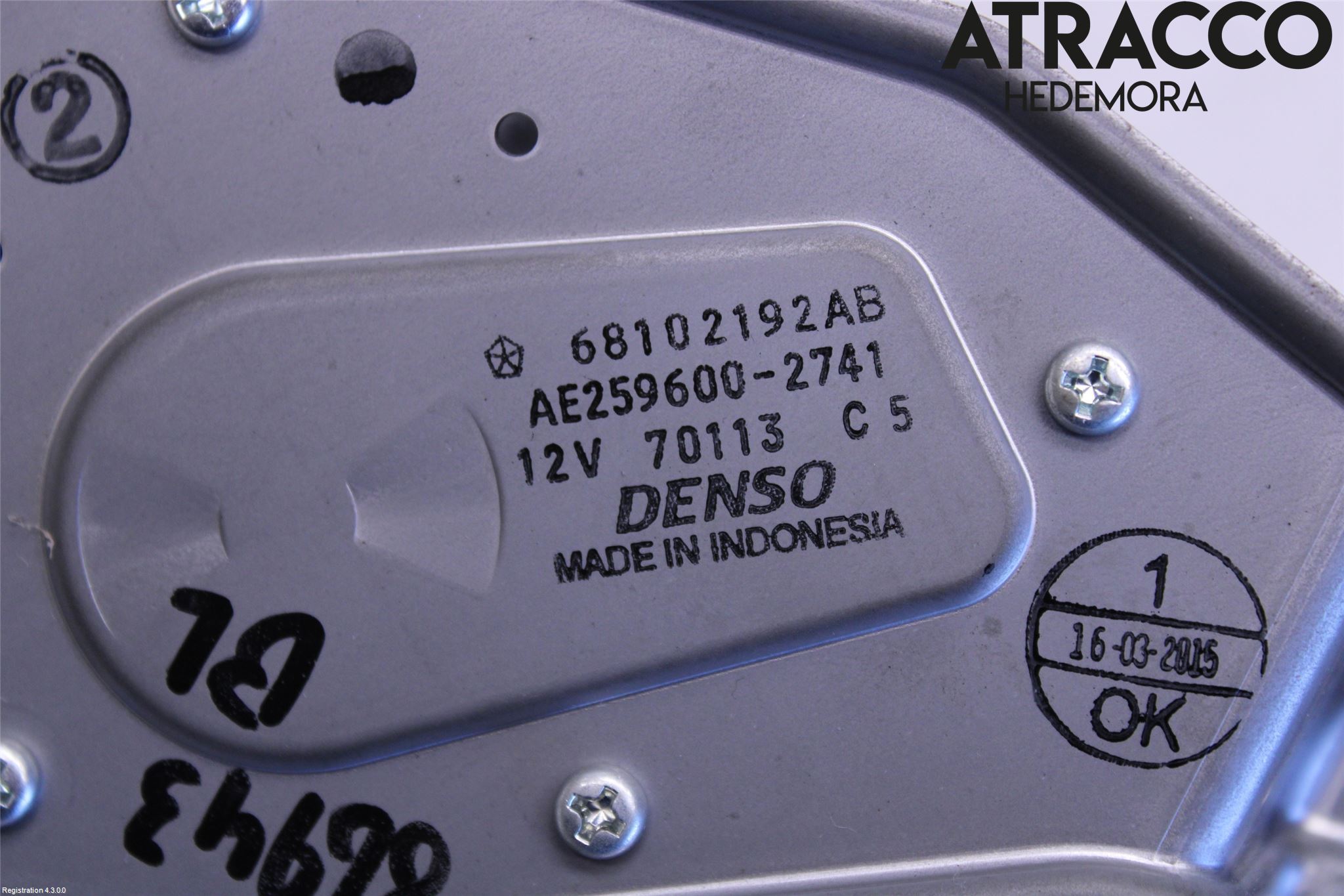 Jeep COMPASS Torkarmotor Baklucka