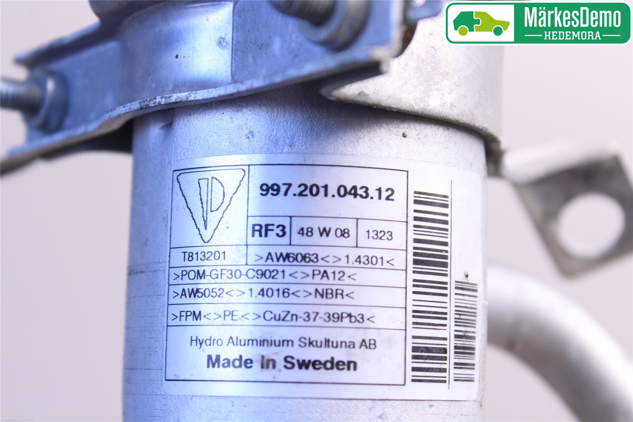 Porsche 911 64- Bränslepåfyllnrör-Slang