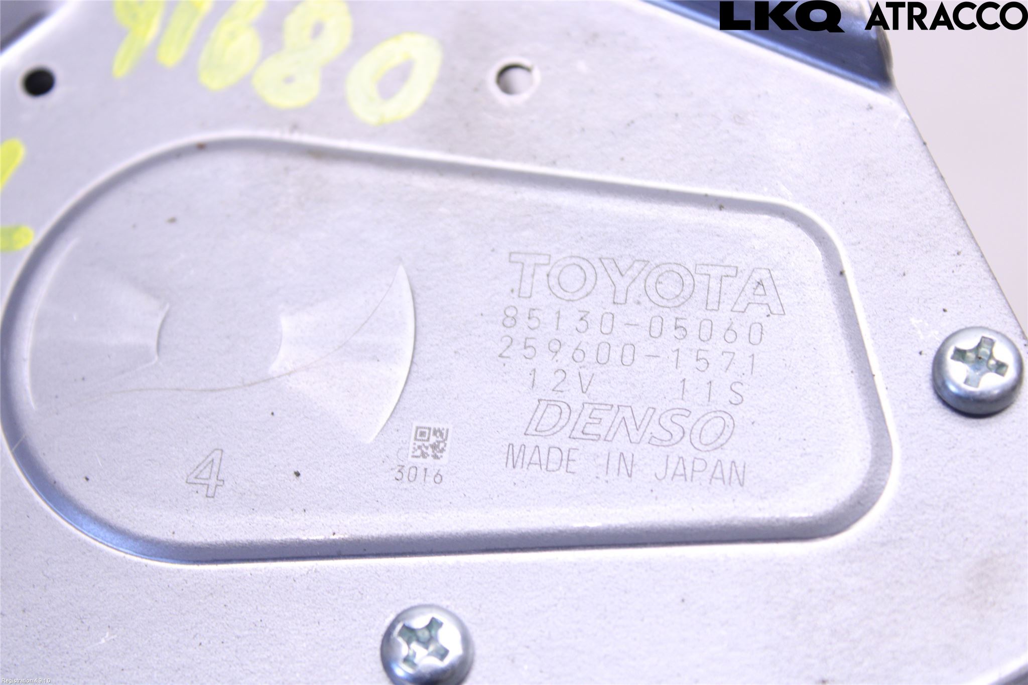 Toyota AVENSIS 16-18 Torkarmotor Baklucka