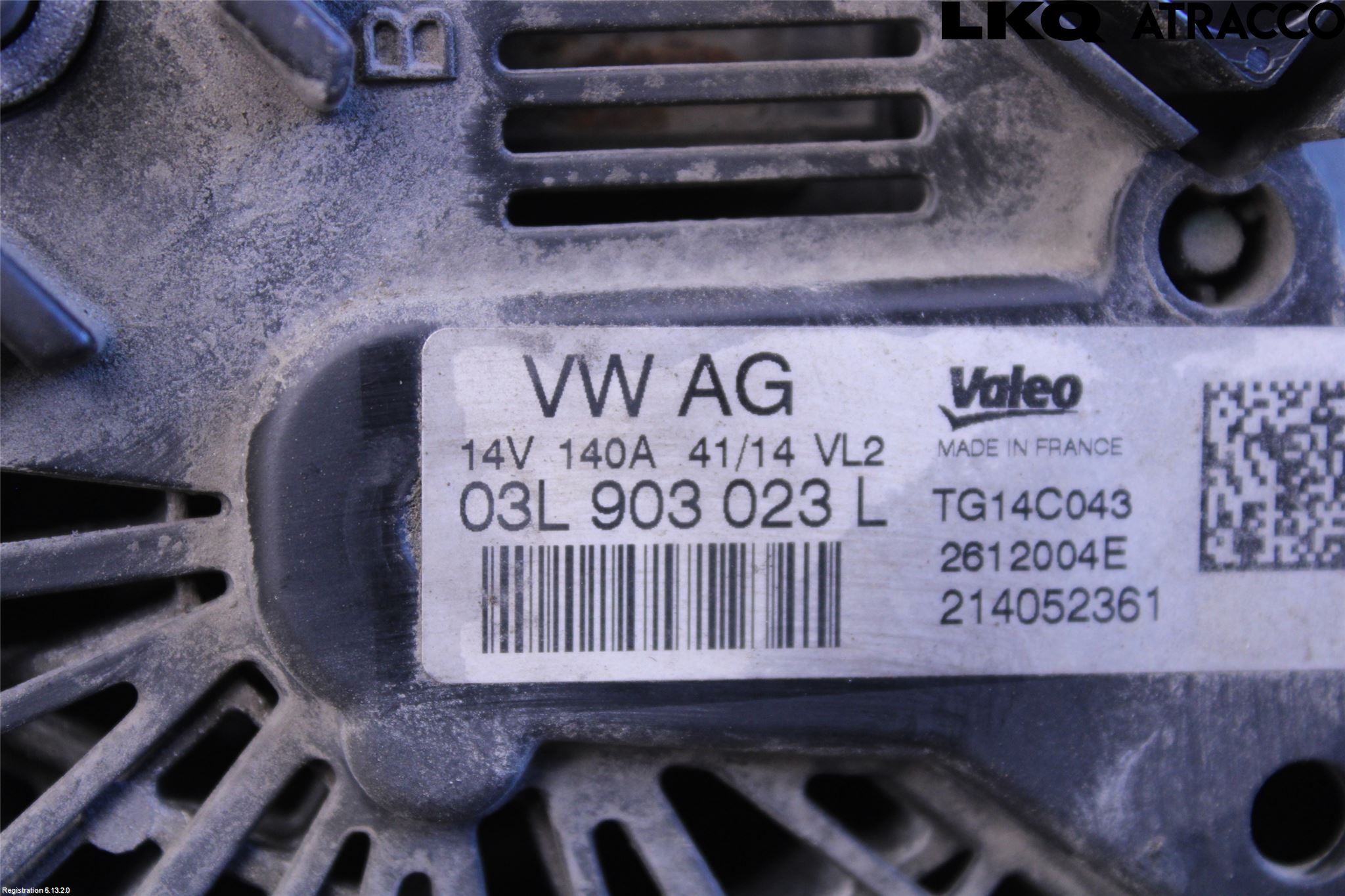 Volkswagen VW GOLF / E-GOLF VII 13-20 Generator