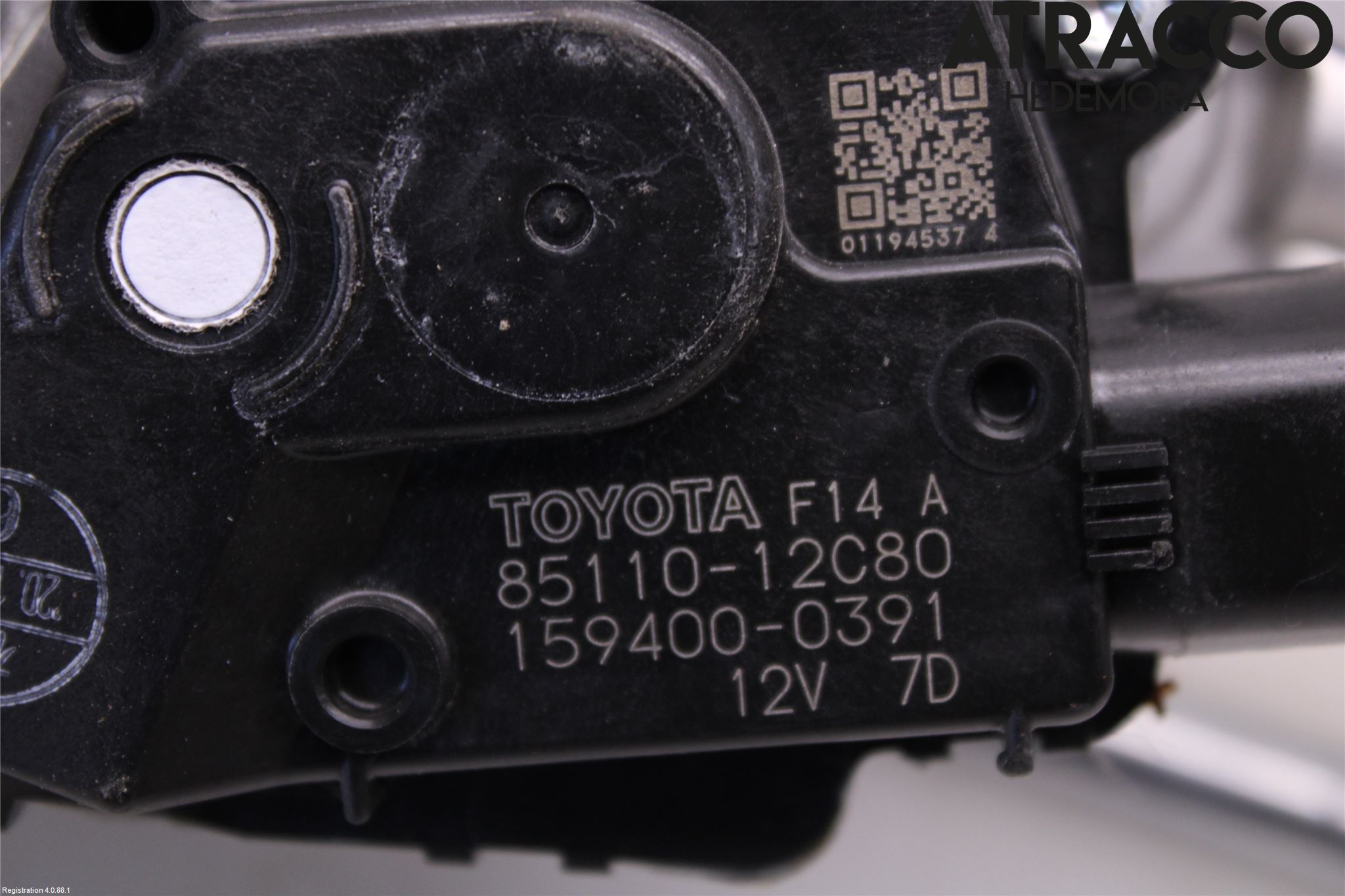 Toyota COROLLA 19- Torkarmotor Vindruta
