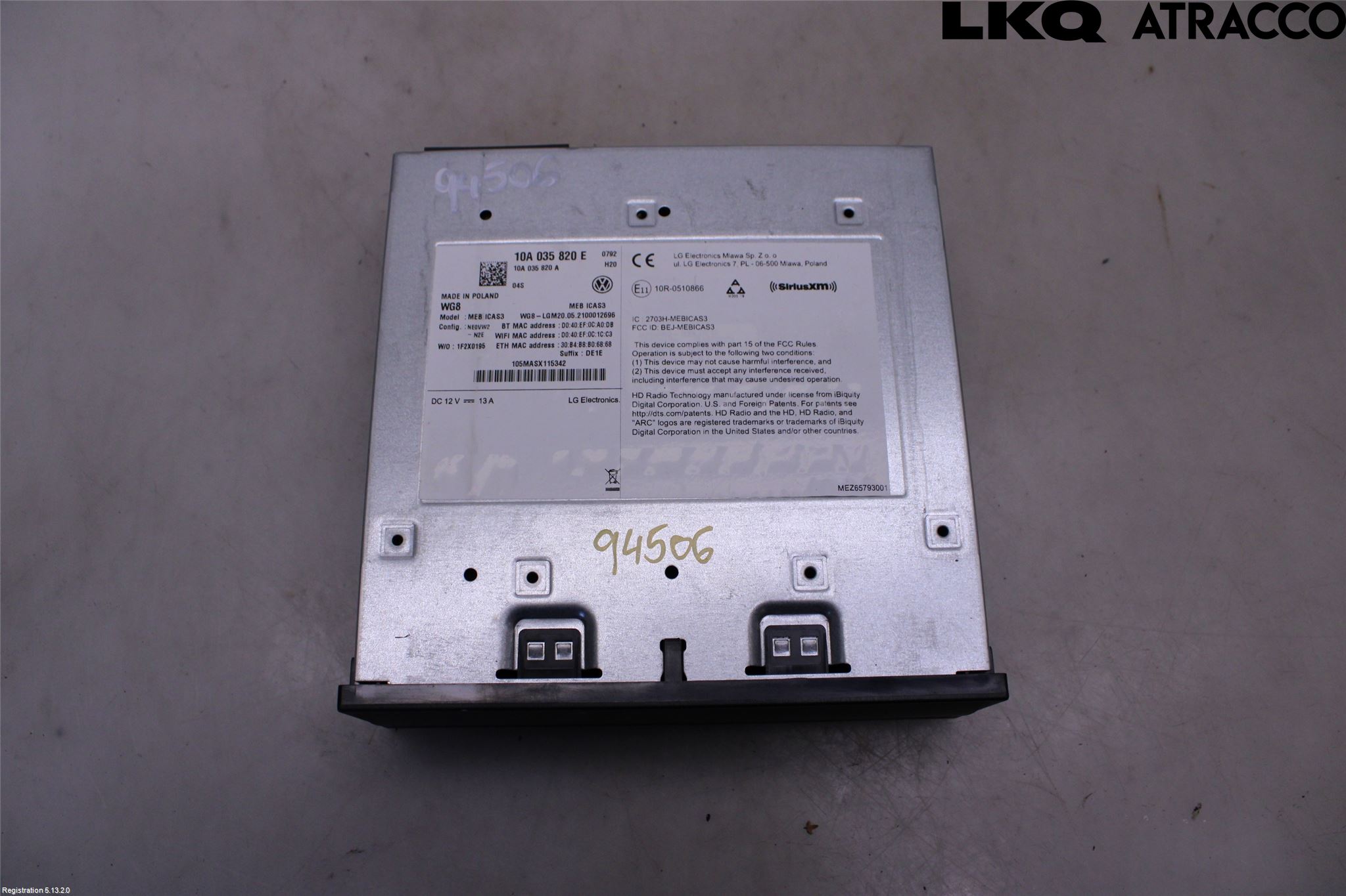 Volkswagen VW ID.4 21- Cd Radio - Multimediapanel