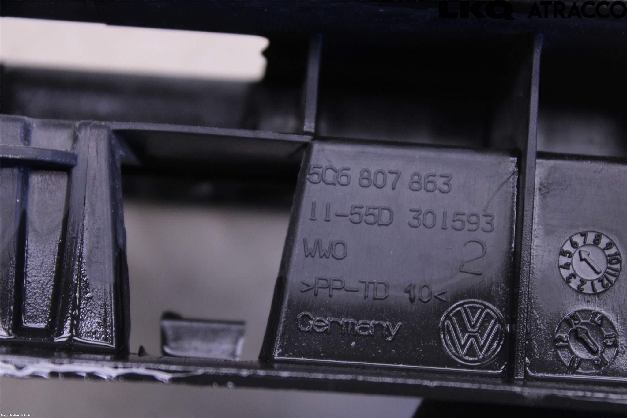 Volkswagen VW GOLF / E-GOLF VII 13-20 Stötfångare Deformelement Bak