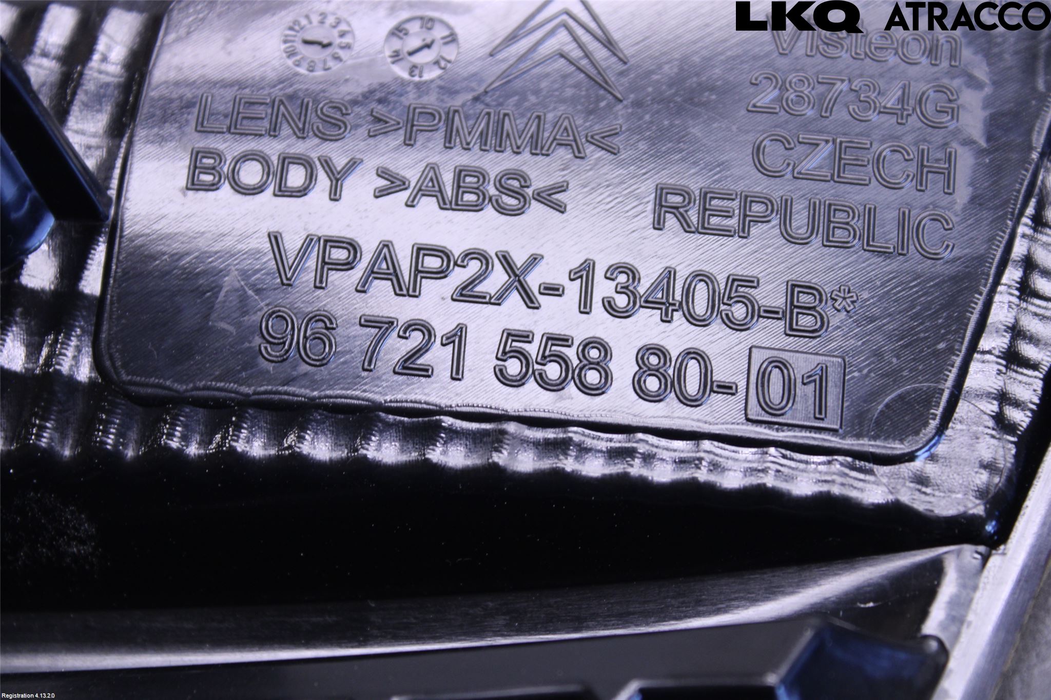 Citroen C4 II 11-18 Bakljus Lucka Vä