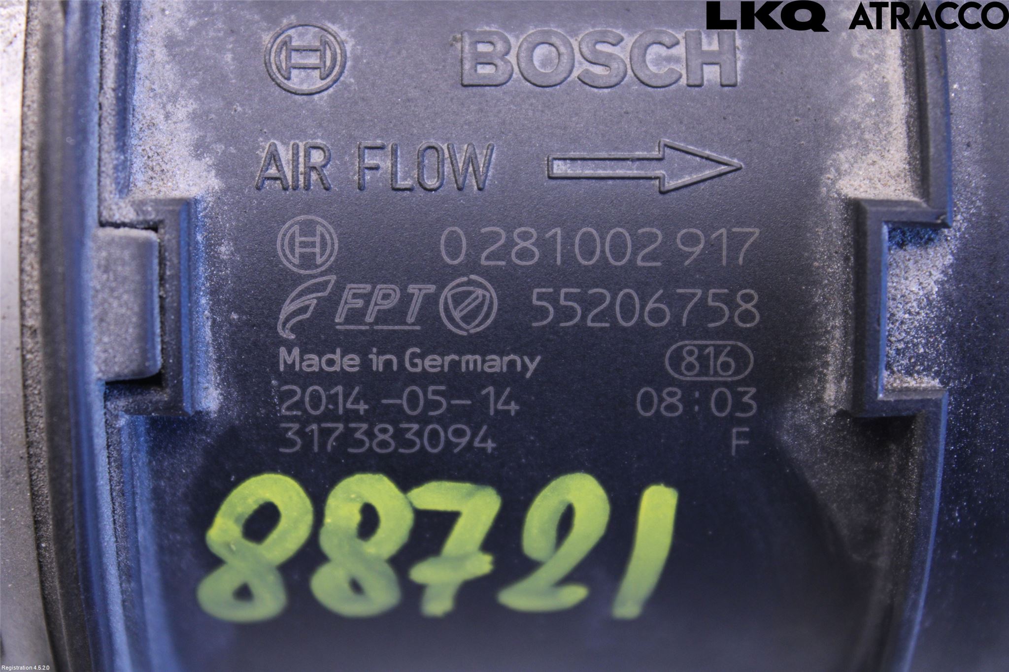 Fiat FREEMONT Injluftmassamätare