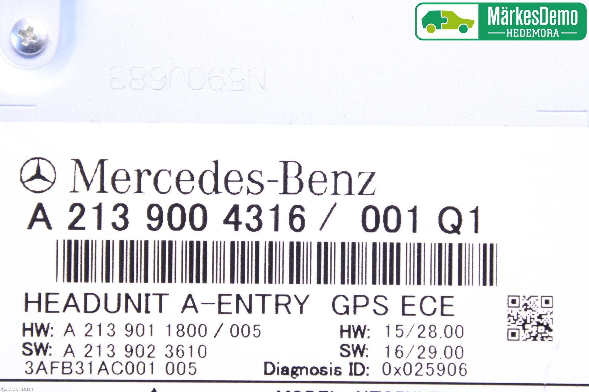 Mercedes-Benz MB E-KLASS (W213) 16-23 Cd Radio - Multimediapanel