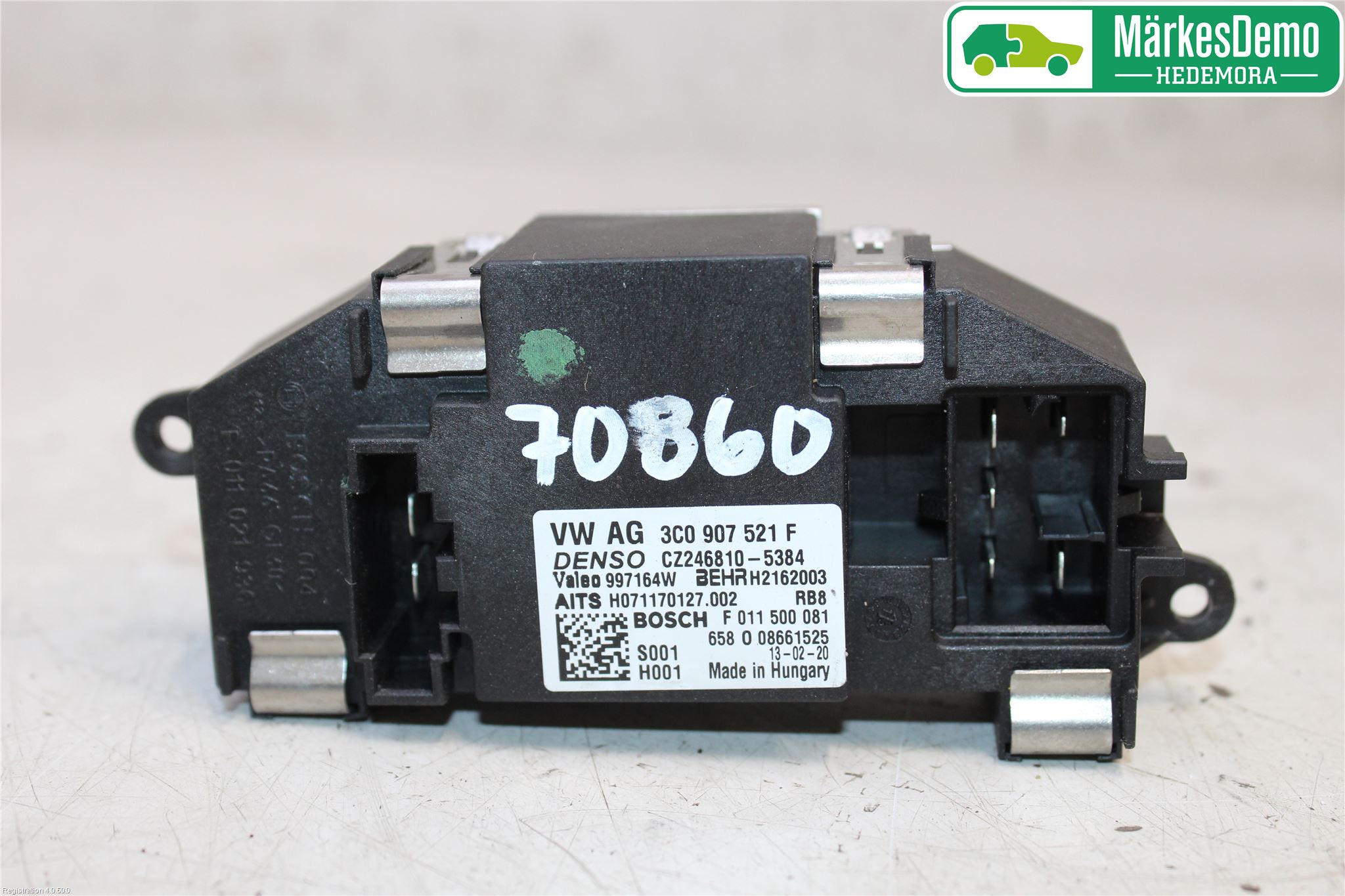 Skoda SUPERB 09-15 Värmefläktsmotstånd