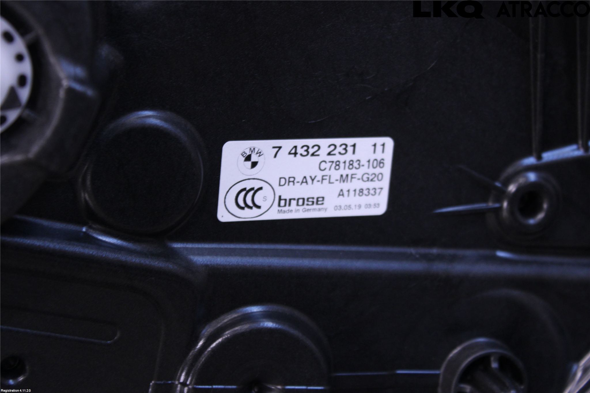 BMW 3 G20/G21/G80/G81 19- Fönsterhiss El Kompl