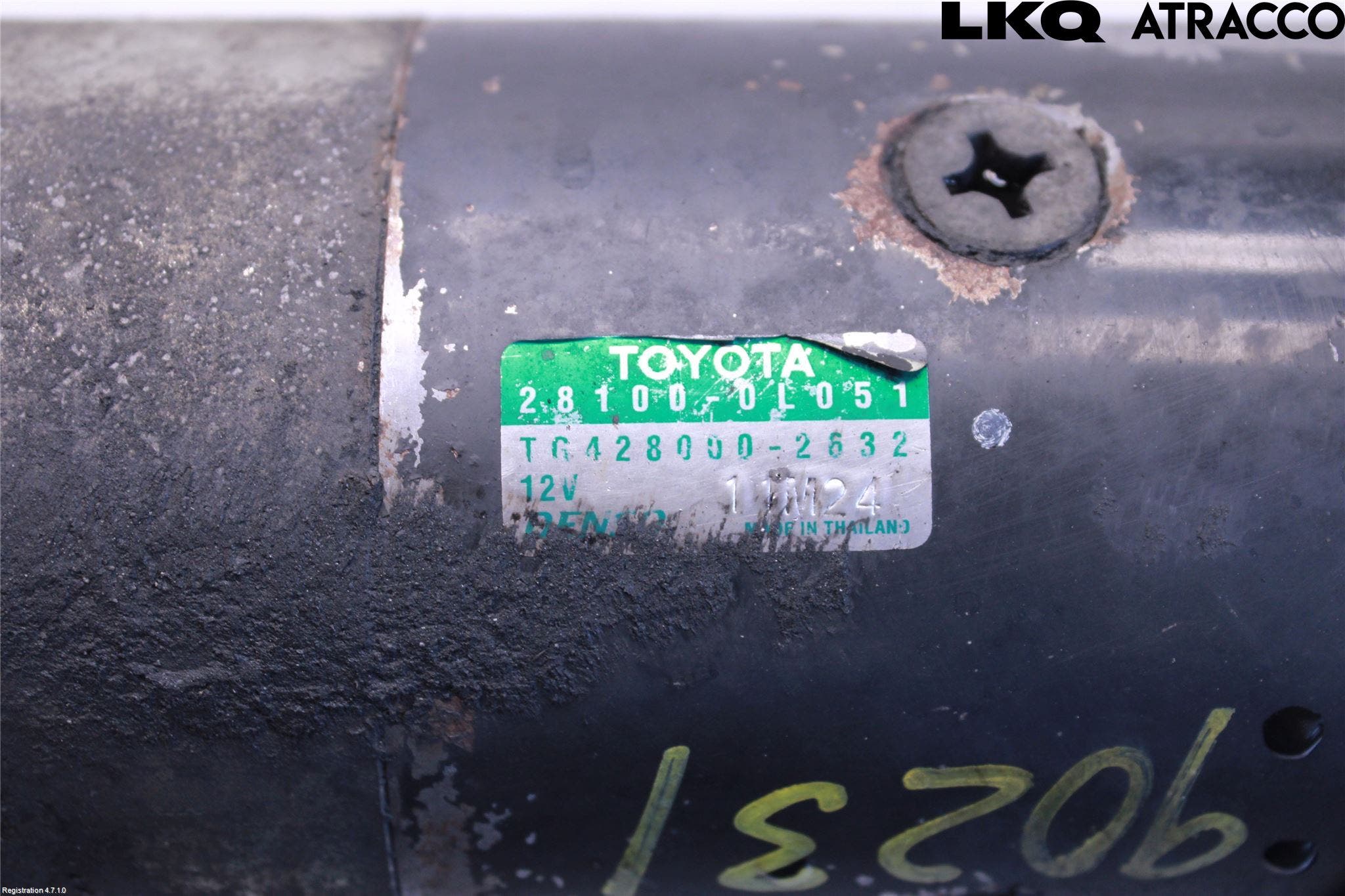 Toyota HILUX 05-16 Startmotor Diesel