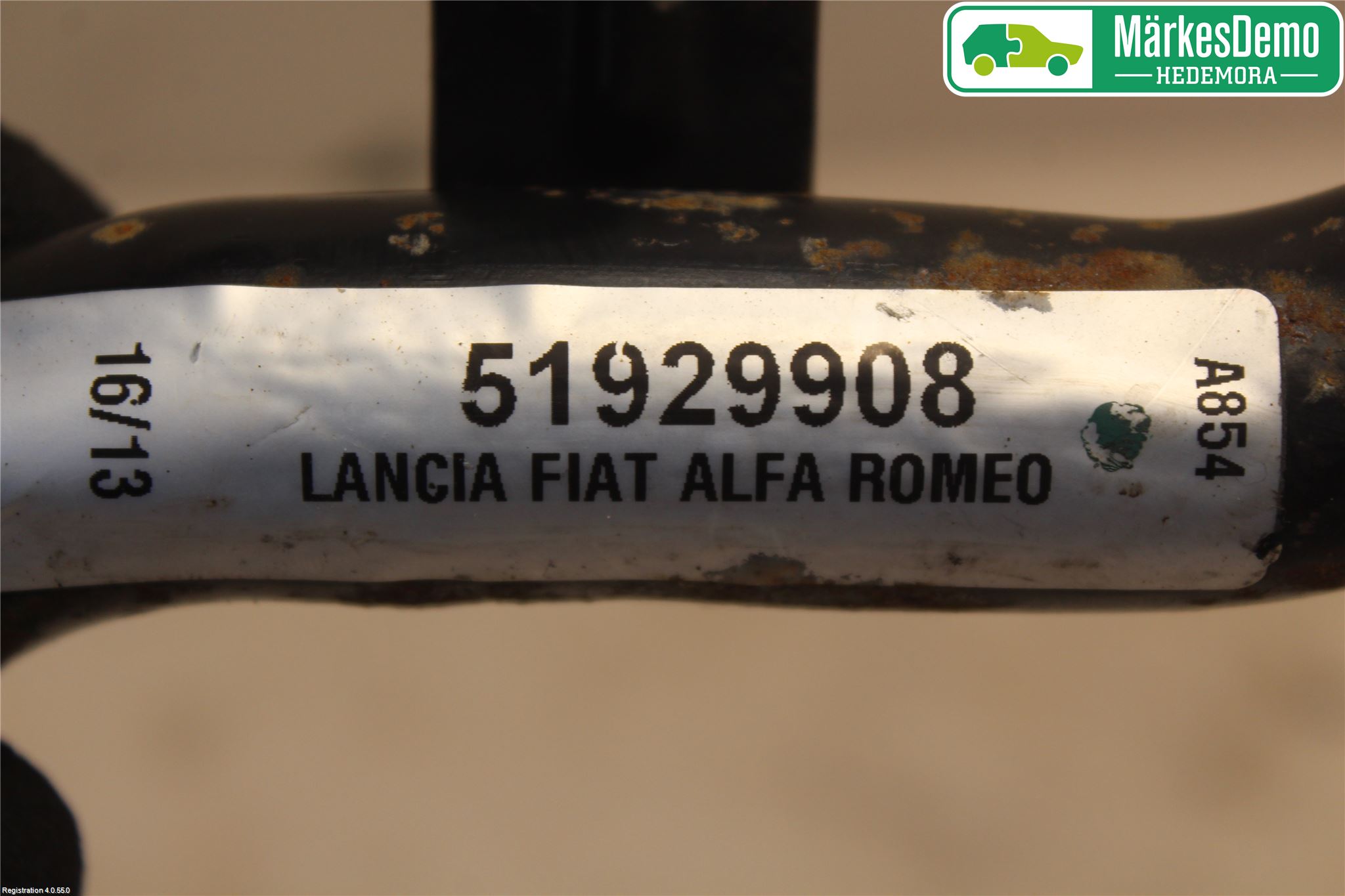 Fiat PANDA 12- Laddluft-Intercoolerrör