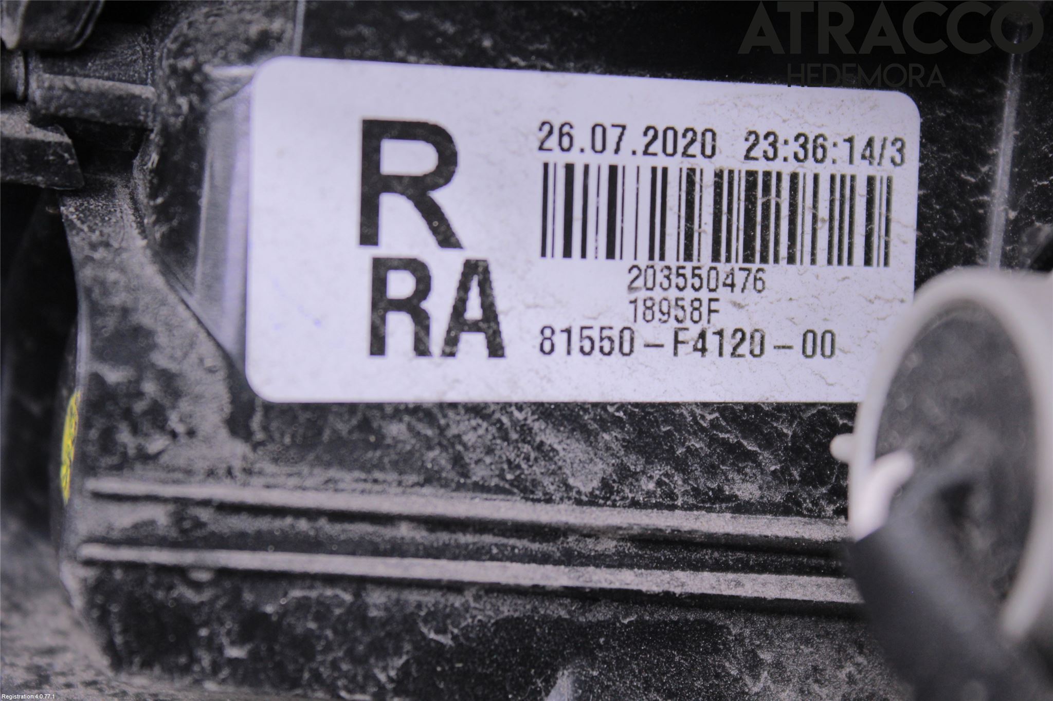 Toyota C-HR 16-23 Bakljus Höger