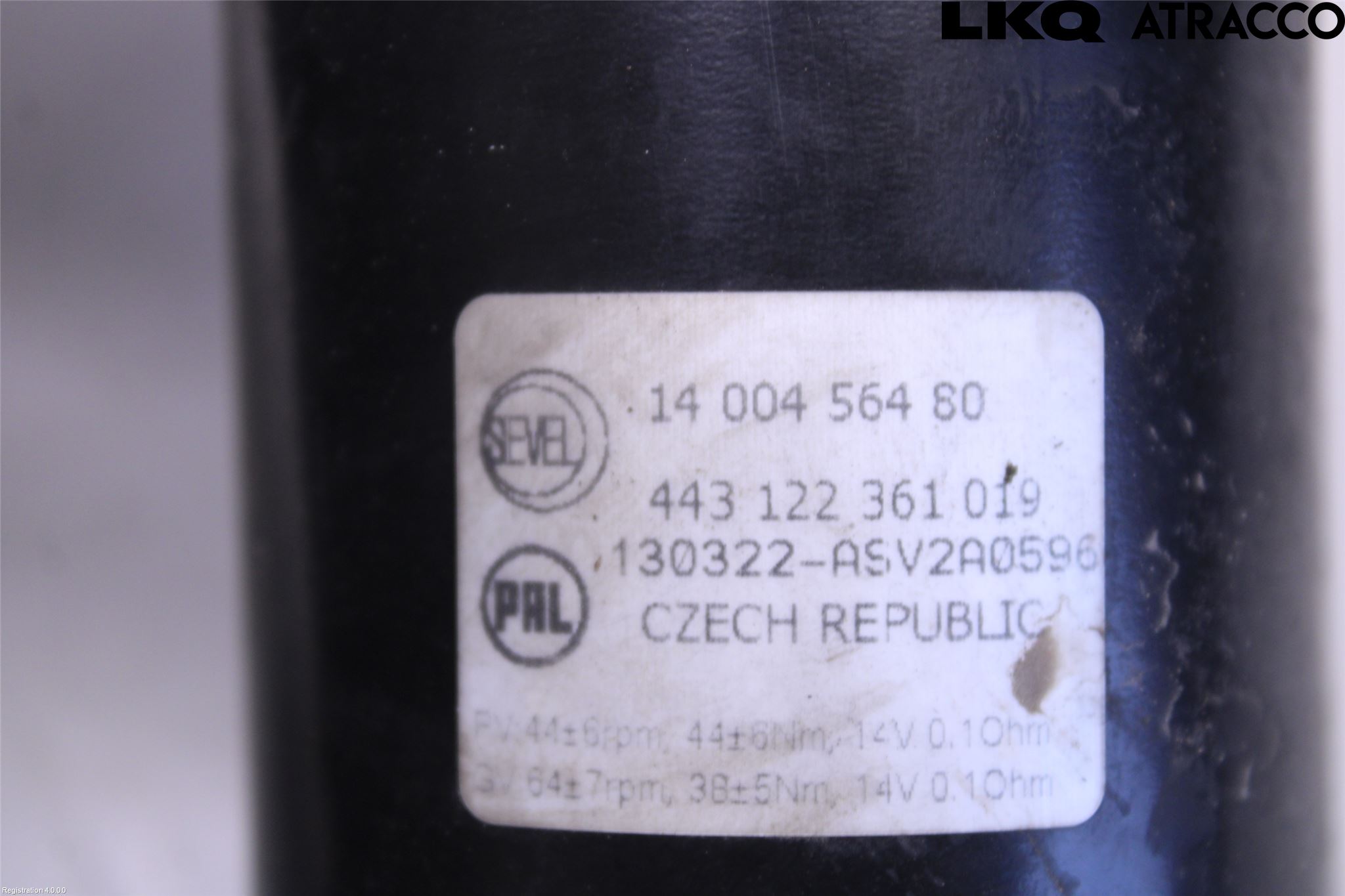 Peugeot EXPERT 07-14 Torkarmotor Vindruta