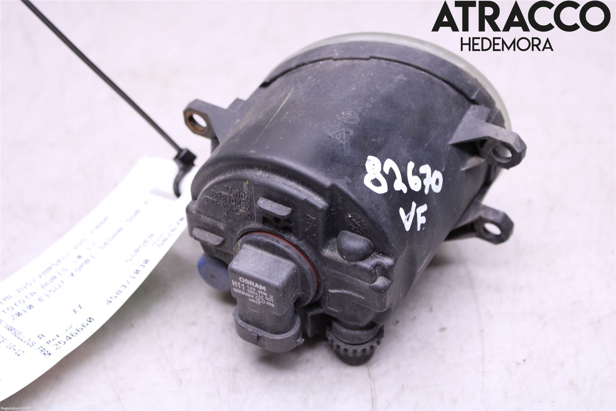 Toyota AURIS 10-12 Dimljus-Varselljus Fram