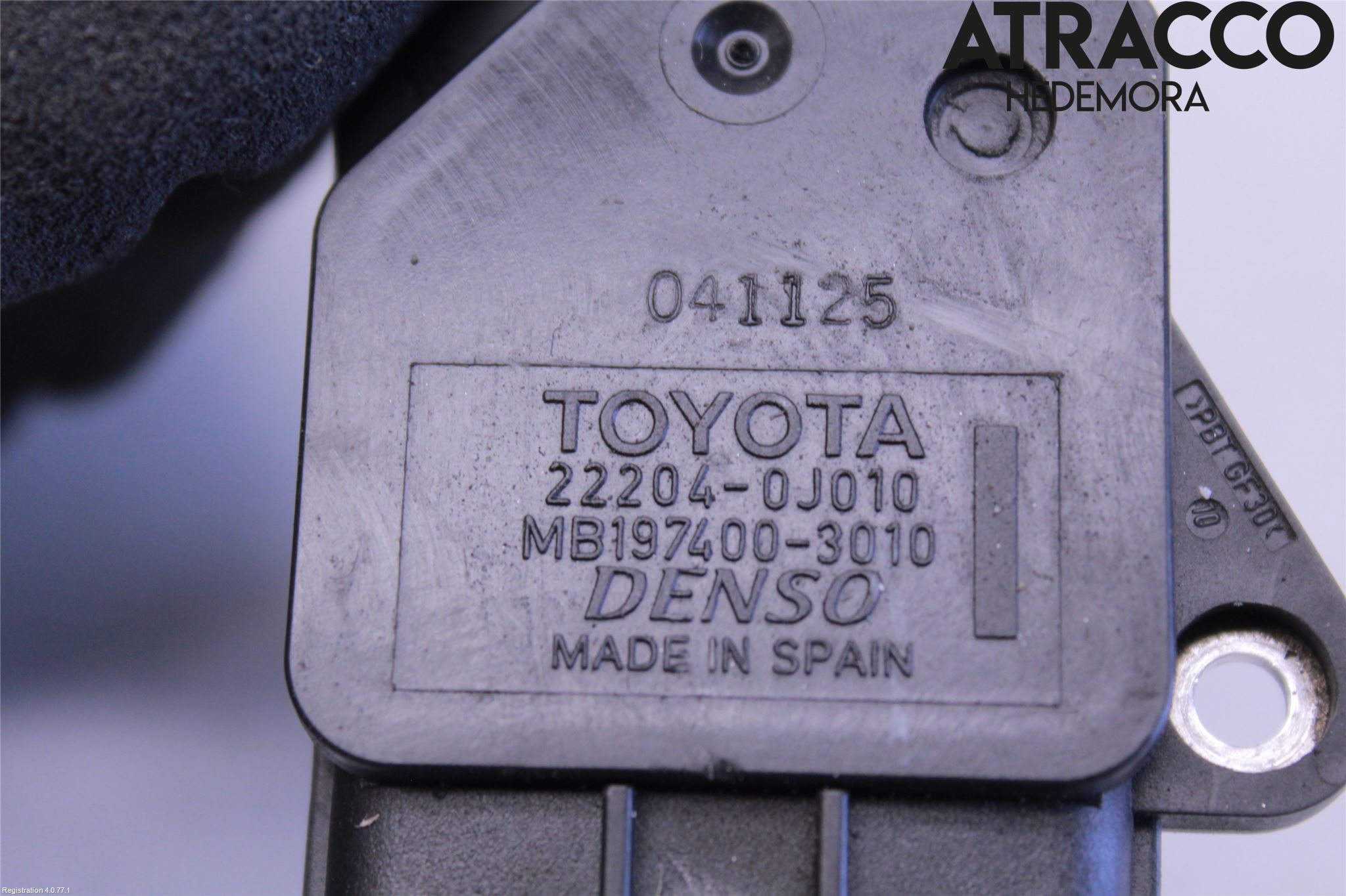 Toyota COROLLA 02-07 Injluftmassamätare