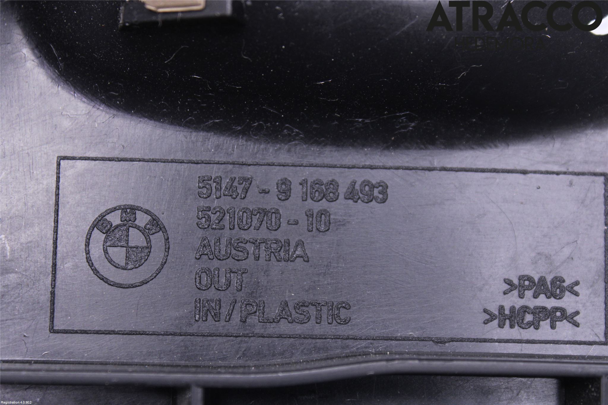 BMW 5 F10/F11/F18 09-17 Inrbagagerumklädsel-Golv