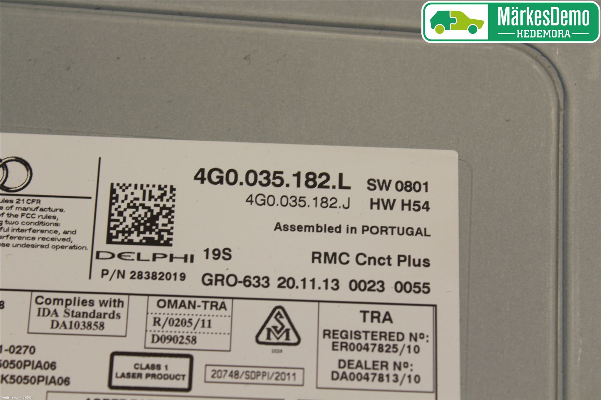 Audi A6/S6 4G 11-18 Cd Radio - Multimediapanel