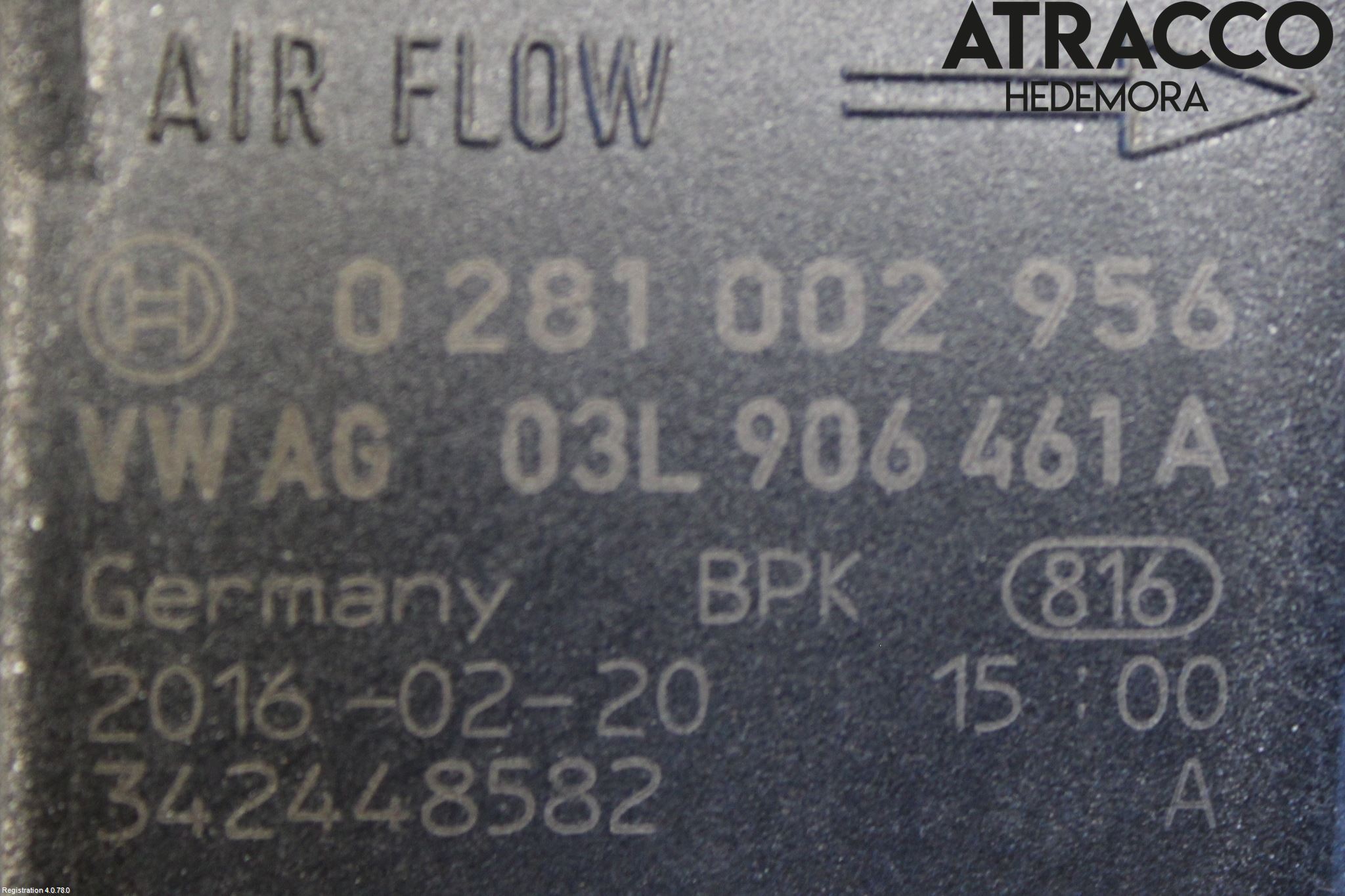 Audi A4/S4 B9 16-19 Injluftmassamätare
