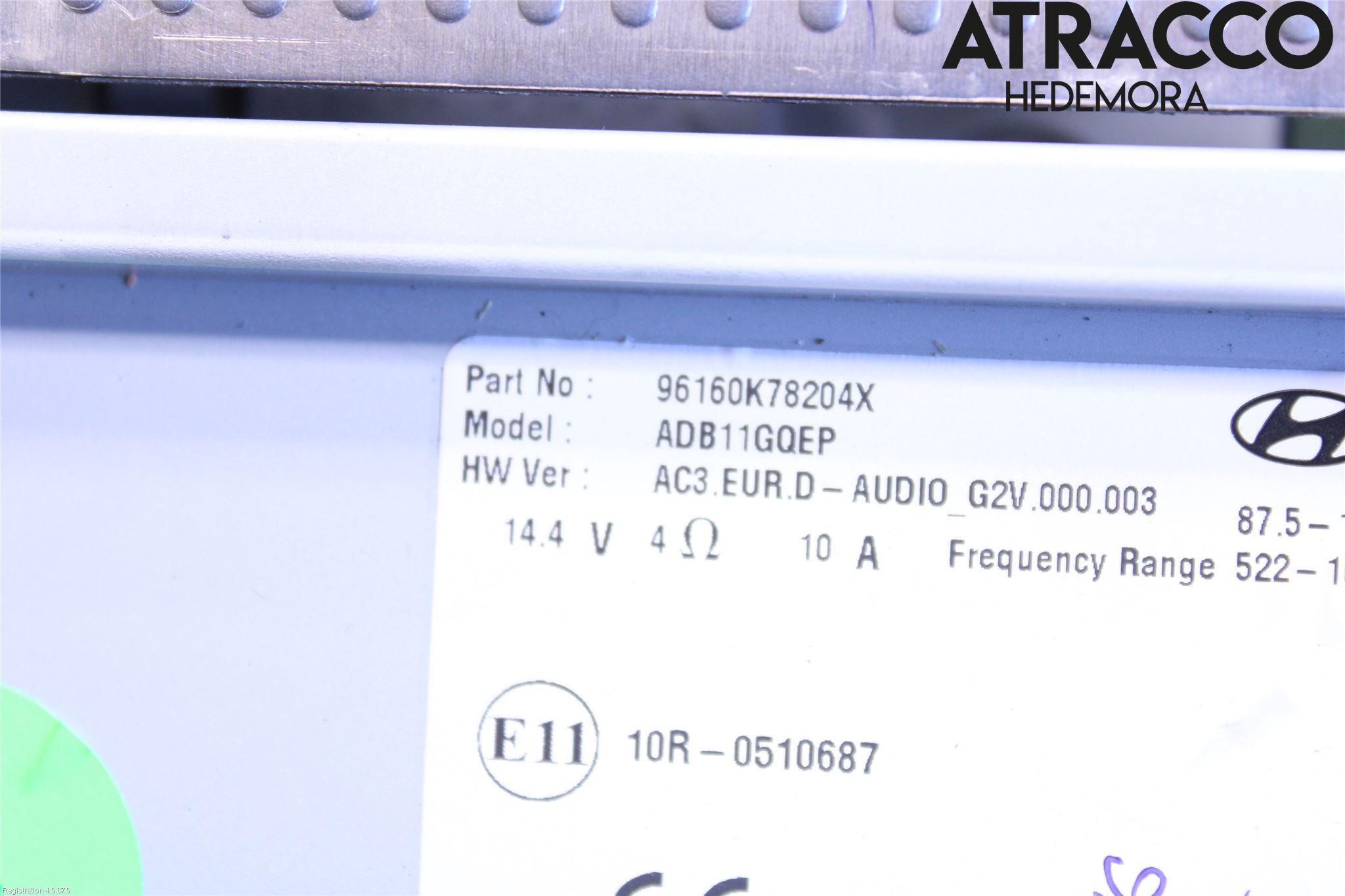Hyundai i10 LA 20- Cd Radio - Multimediapanel