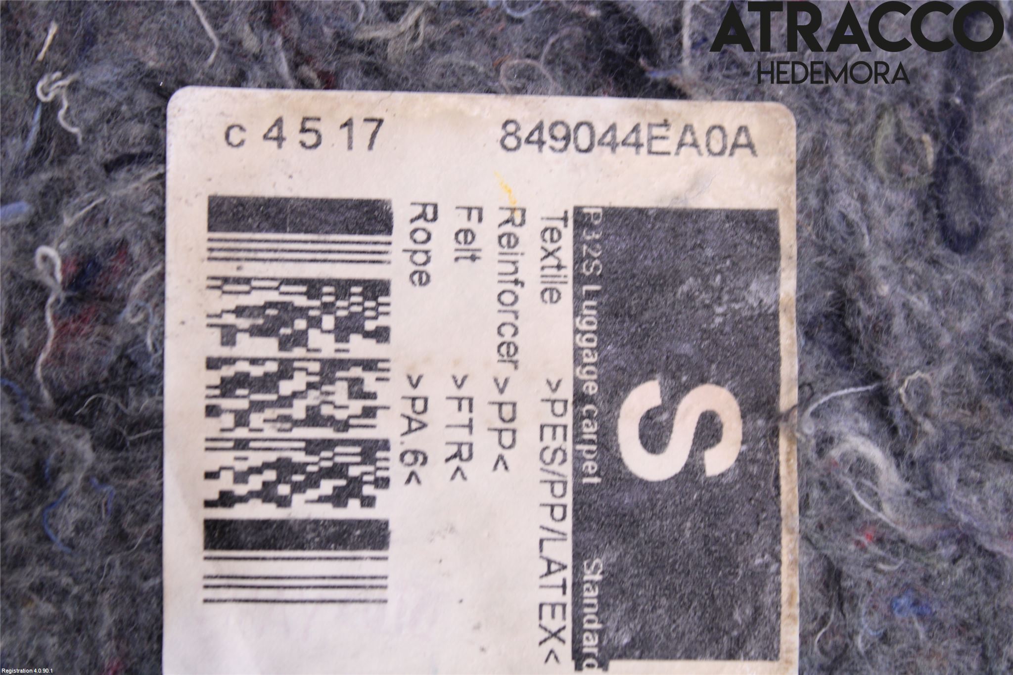 Nissan QASHQAI 14-17 Inrbagagerumklädsel-Golv