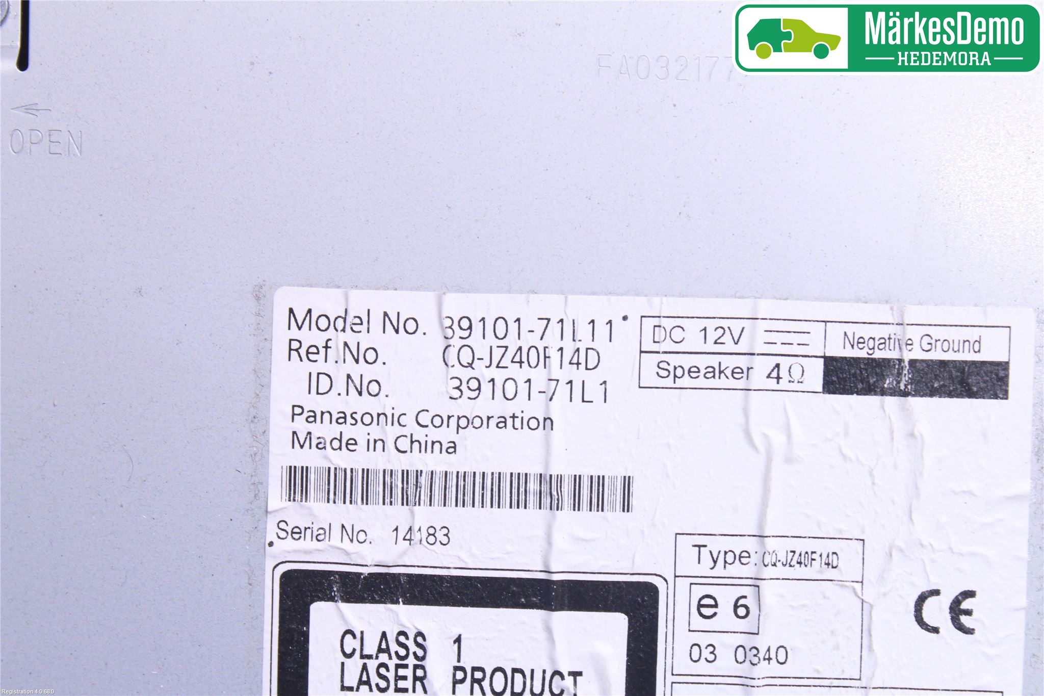 Suzuki SWIFT 11-16 Cd Radio - Multimediapanel