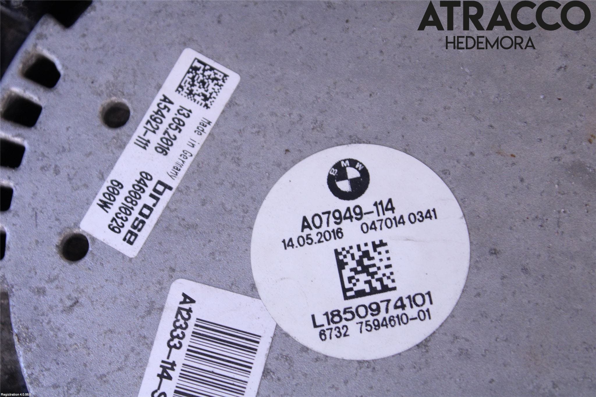 BMW 5 F10/F11/F18 09-17 Kylfläkt El