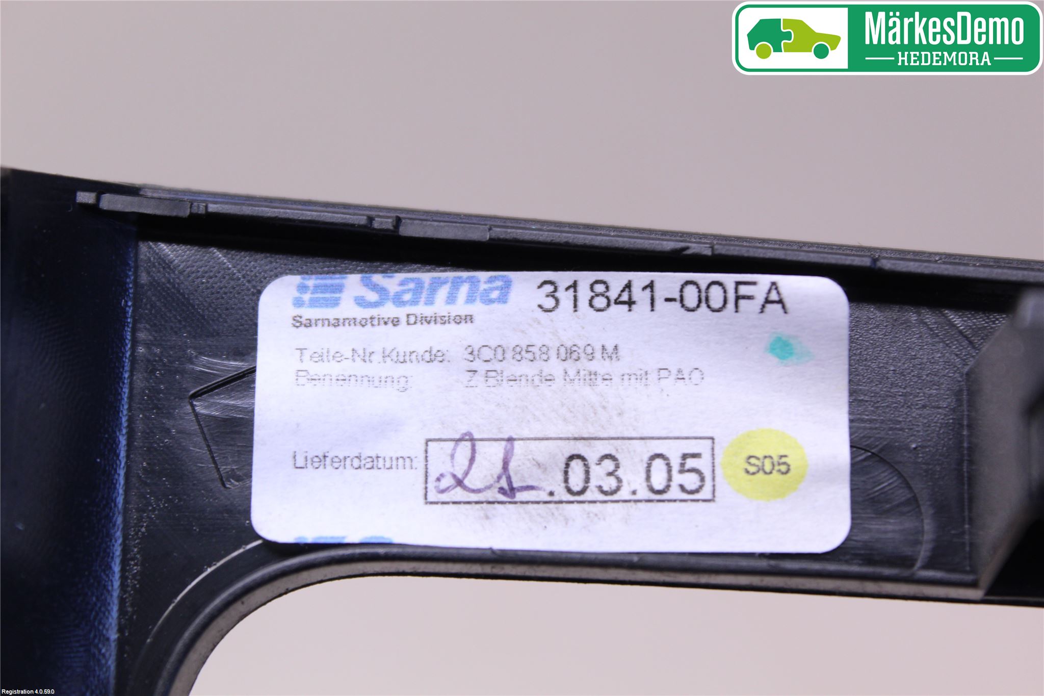Volkswagen VW PASSAT 05-11 Instrument-Radio Sarg