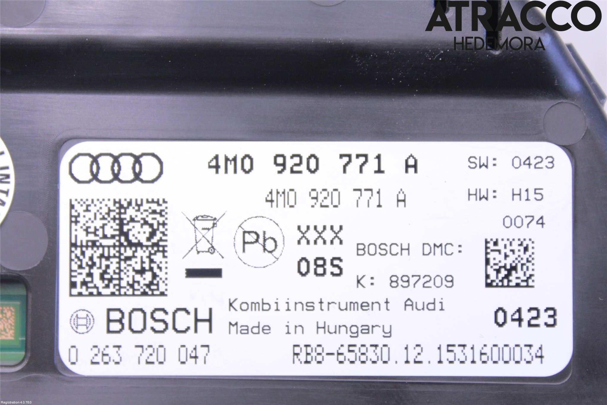 Audi Q7/SQ7 Instrument Komb