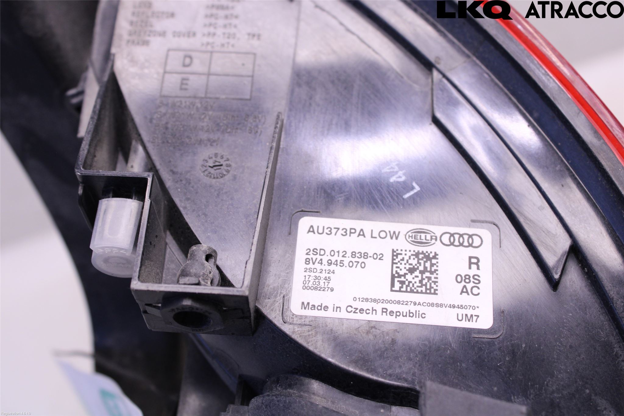 Audi A3/S3 8V 13-20 Bakljus Höger