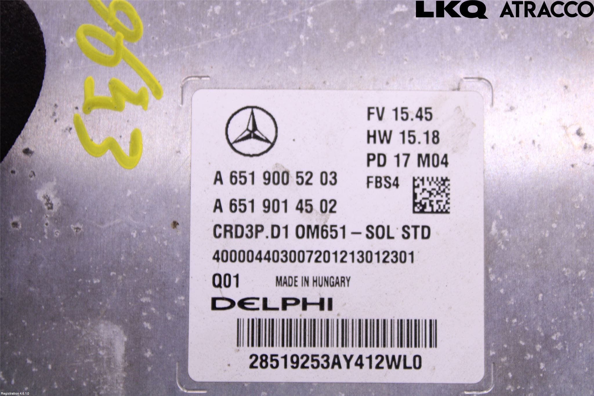 Mercedes-Benz MB C-KLASS (W205) 14-21 Styrenhet Inspump Diesel