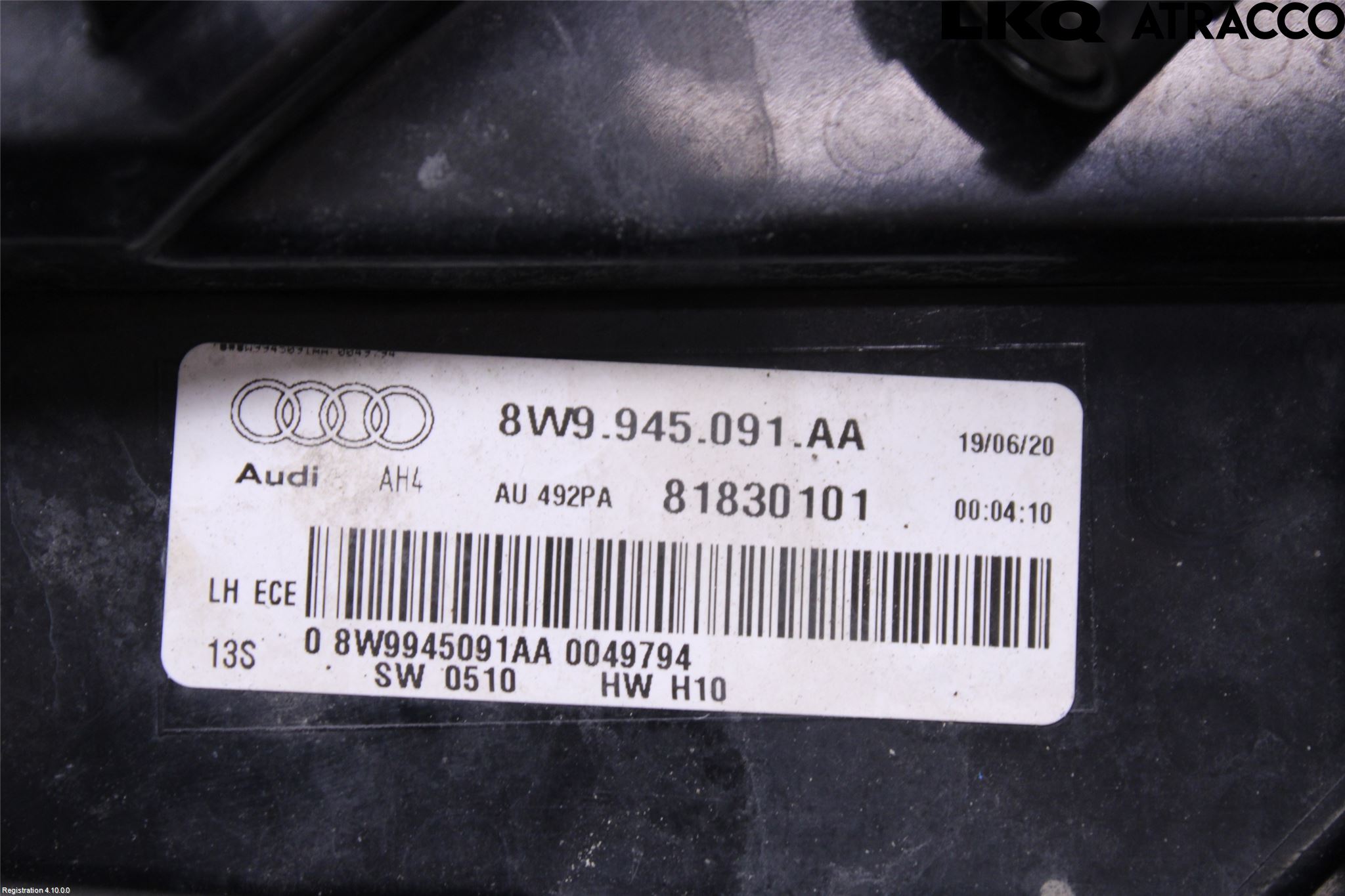 Audi A4/S4 B9 20- Bakljus Vänster