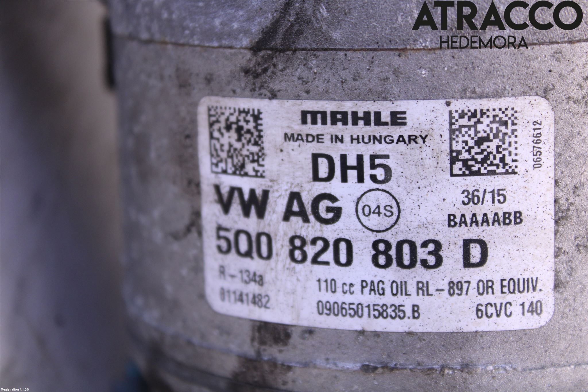 Volkswagen VW GOLF / E-GOLF VII 13-20 Ac Kompressor