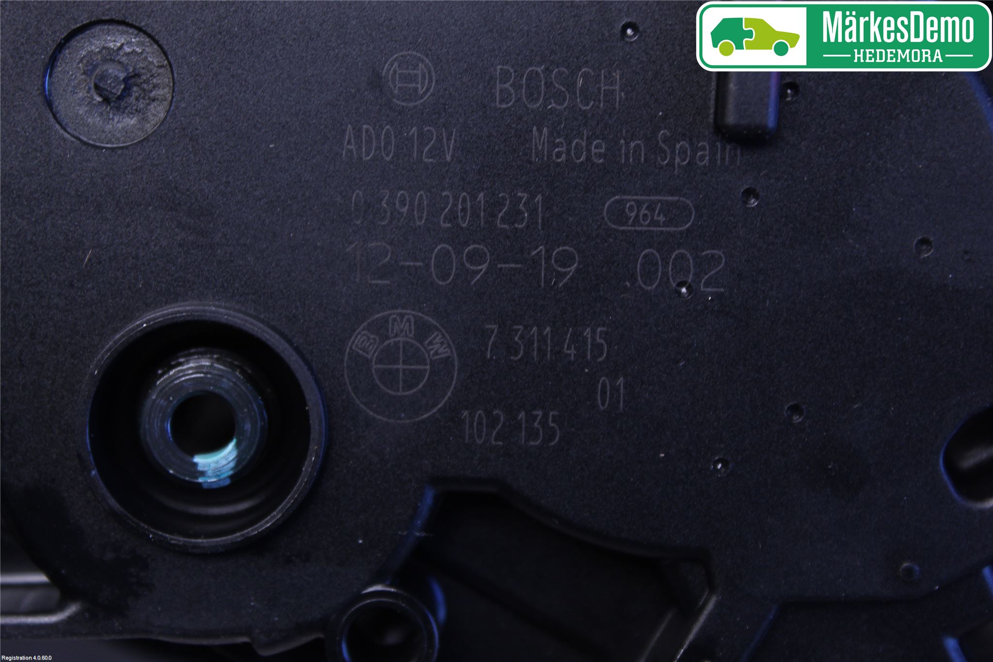 BMW 3 F30/F31/F80 12-19 Torkarmotor Baklucka