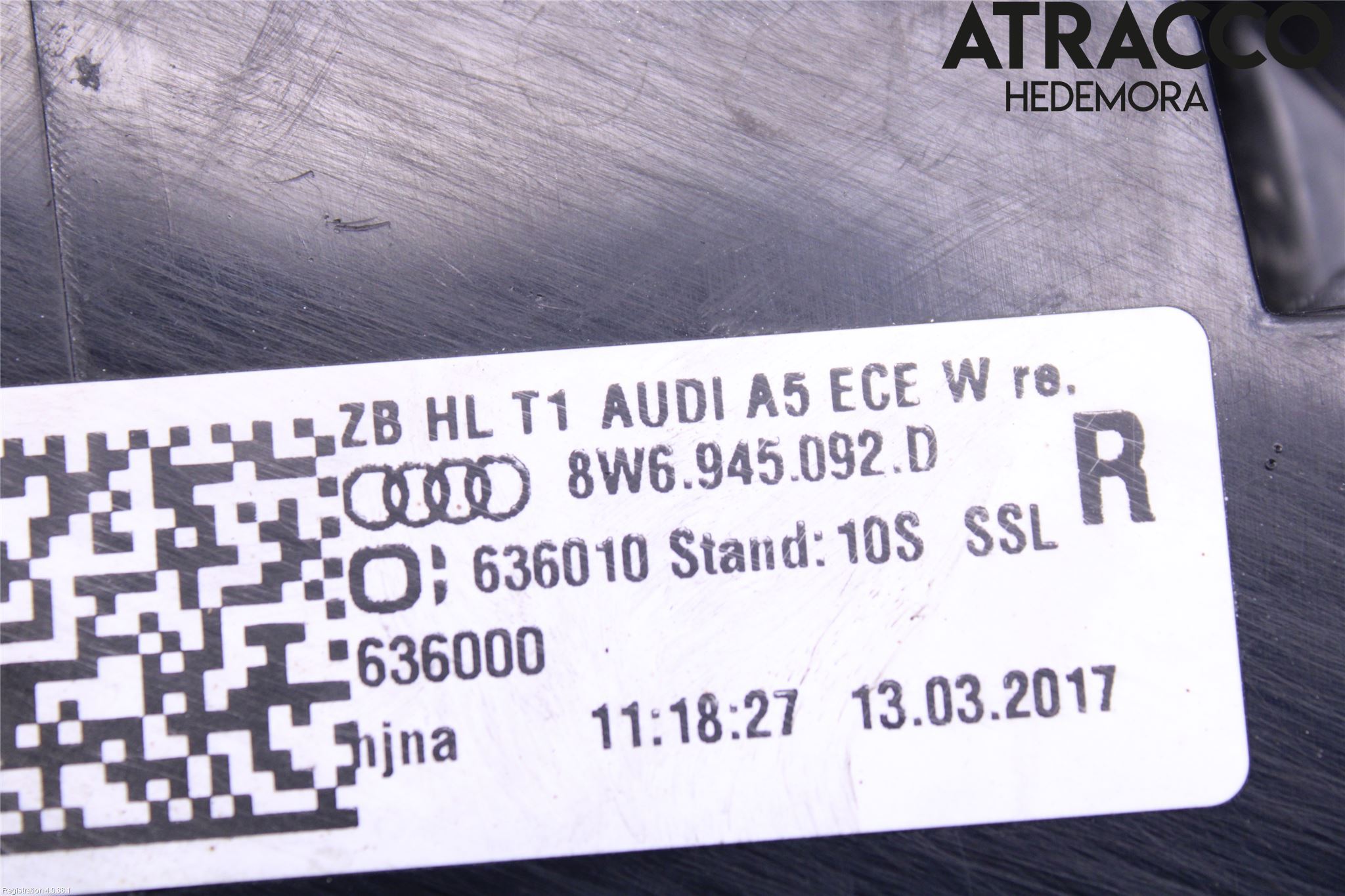 Audi A5 17- Bakljus Höger