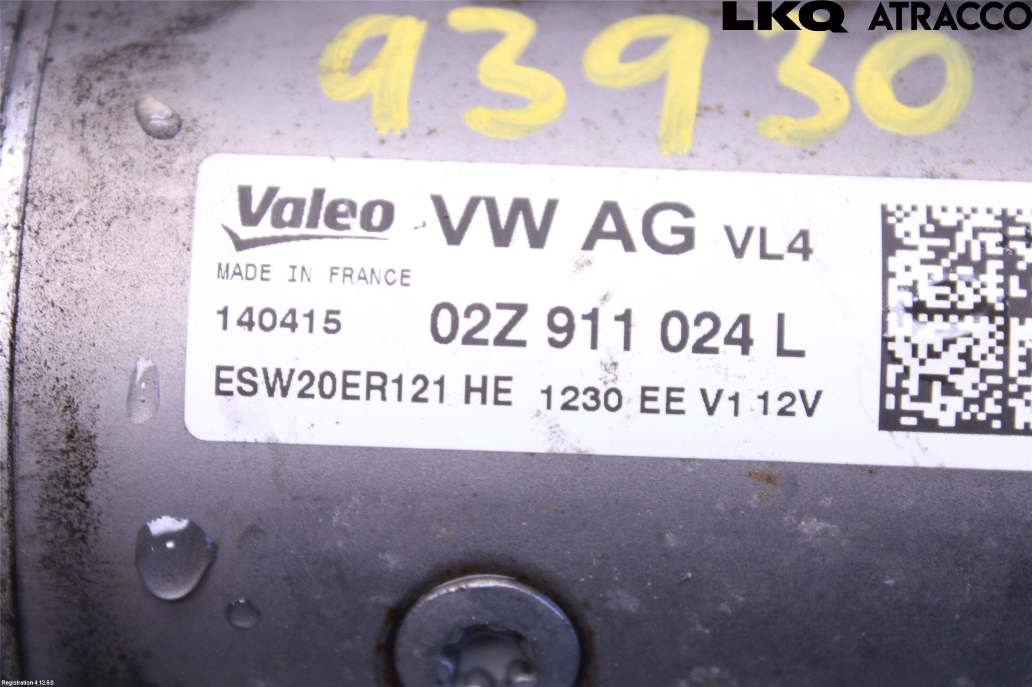 Volkswagen VW GOLF / E-GOLF VII 13-20 Startmotor Diesel