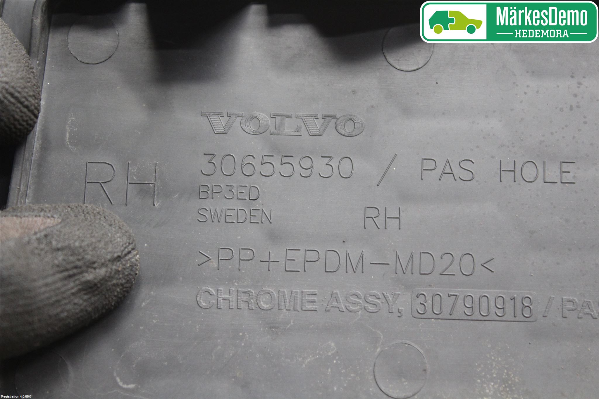 Volvo S80 07-13 Dimljussarg Fram