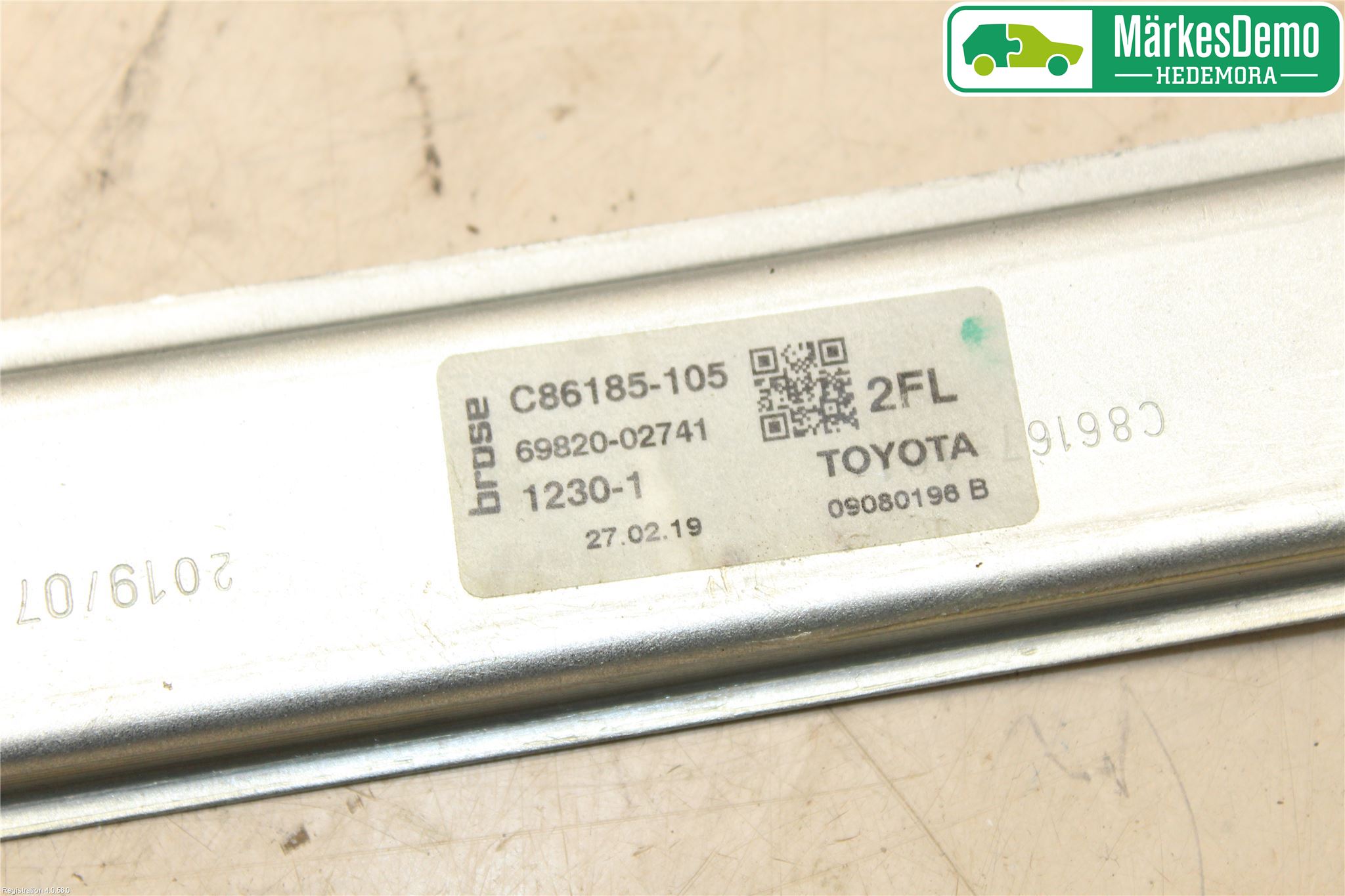 Toyota COROLLA 19- Fönsterhiss El Kompl