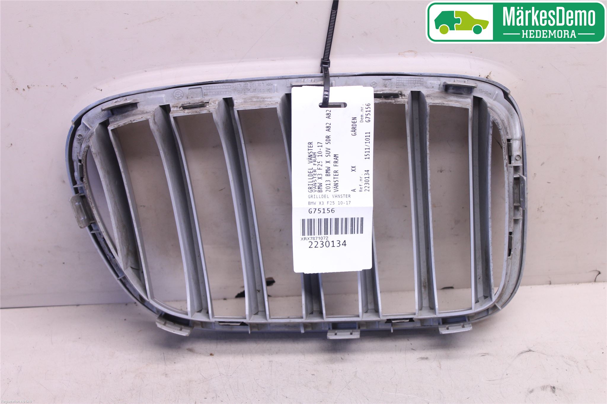 BMW X3 F25 10-17 Grilldel Vänster