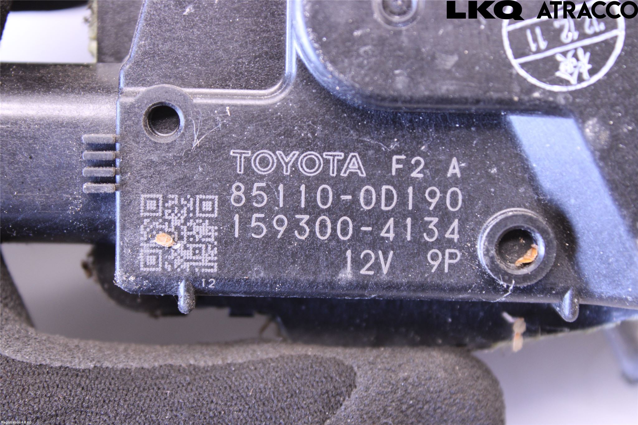 Toyota YARIS XP130 12-14 Torkarmotor Vindruta