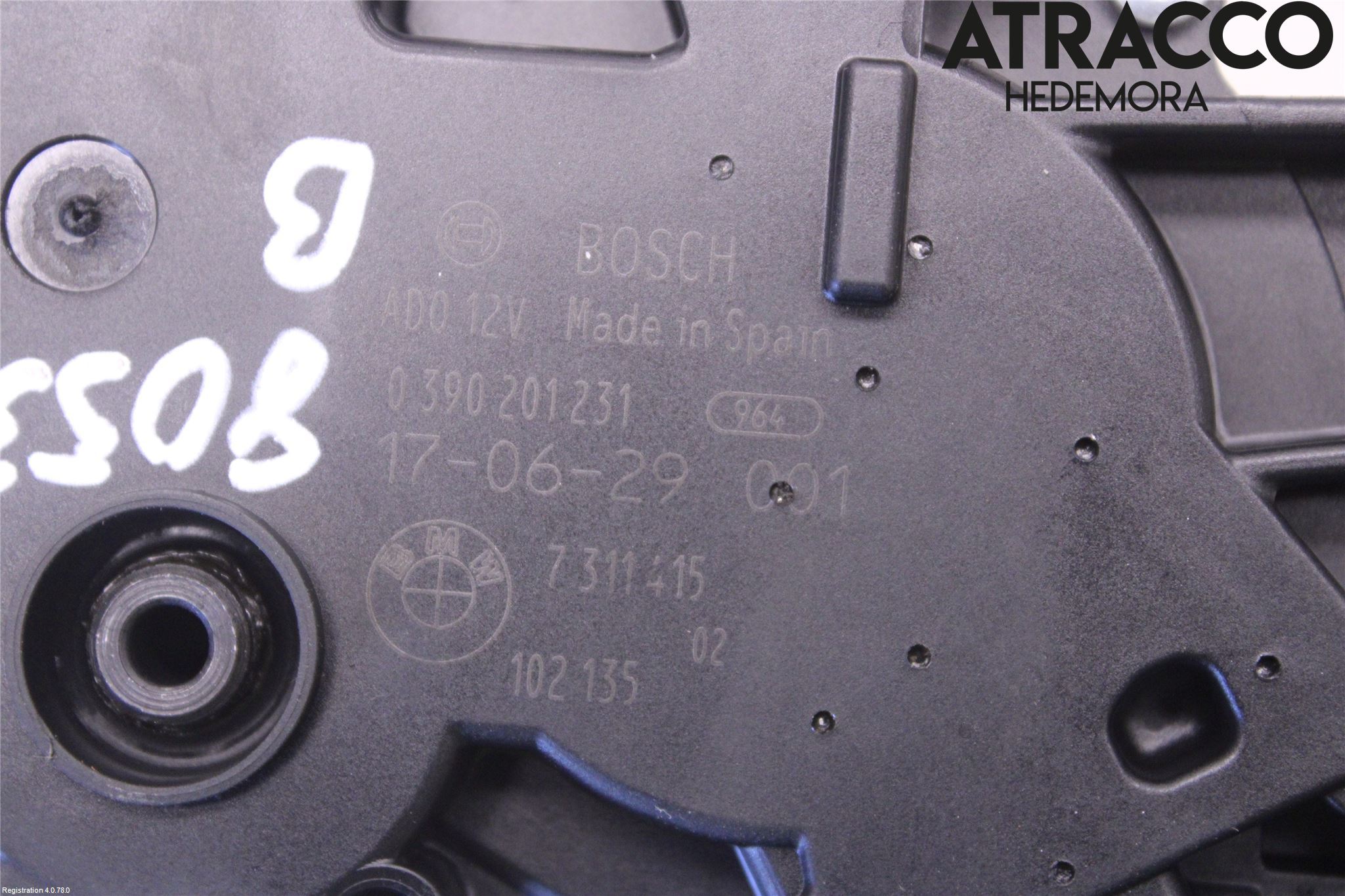 BMW 3 F30/F31/F80 12-19 Torkarmotor Baklucka