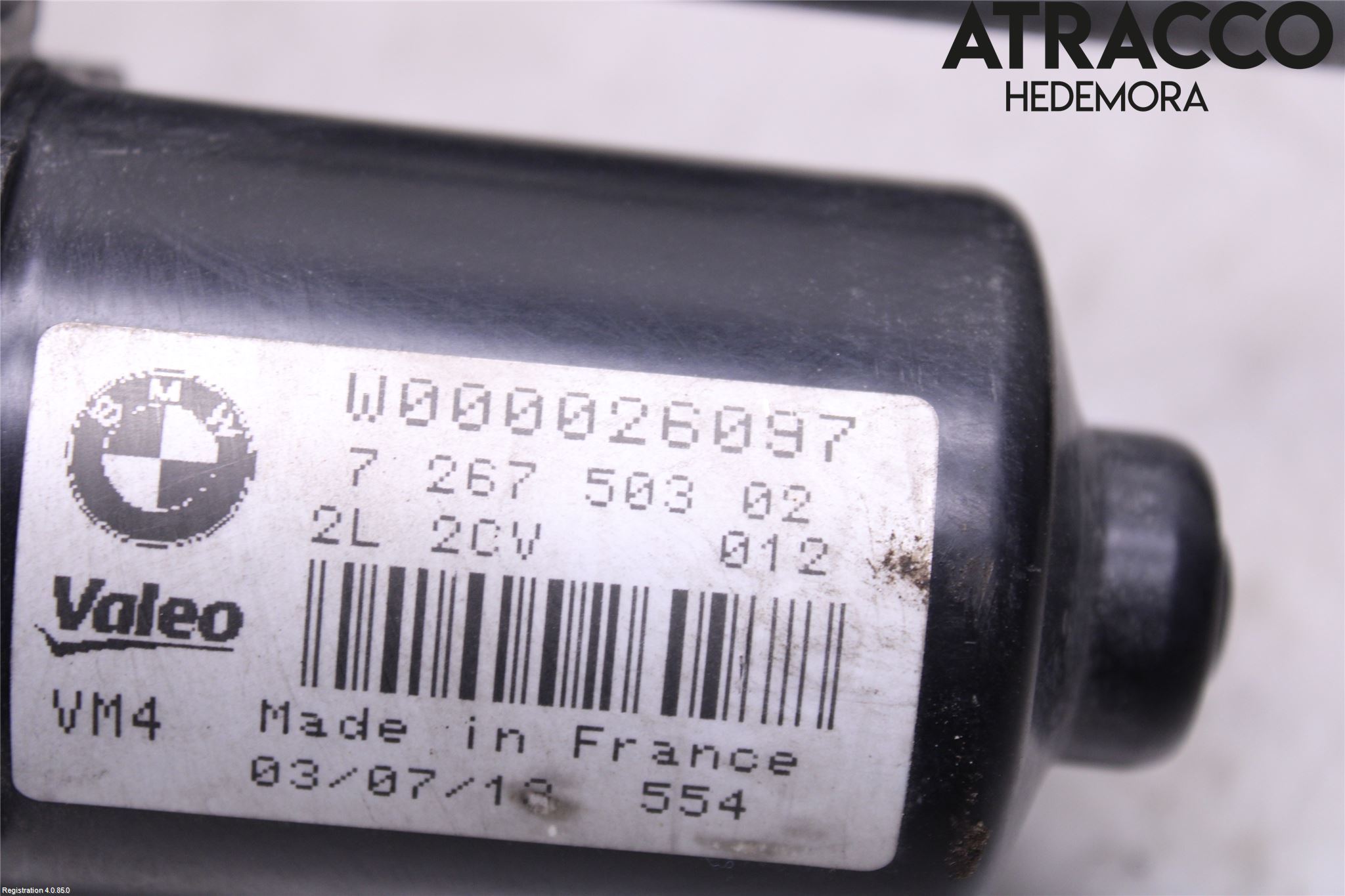 BMW 3 F30/F31/F80 12-19 Torkarmotor Vindruta