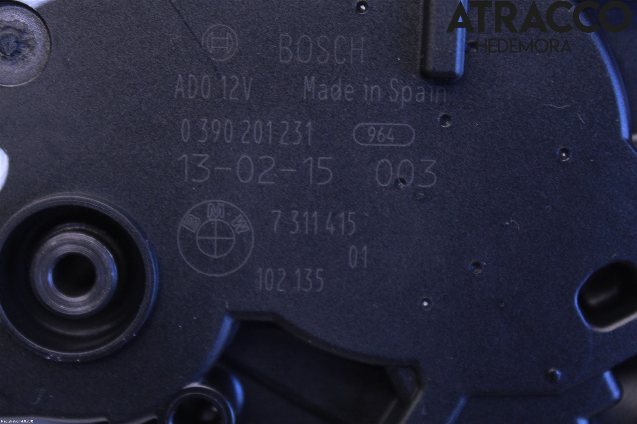 BMW 3 F30/F31/F80 12-19 Torkarmotor Baklucka