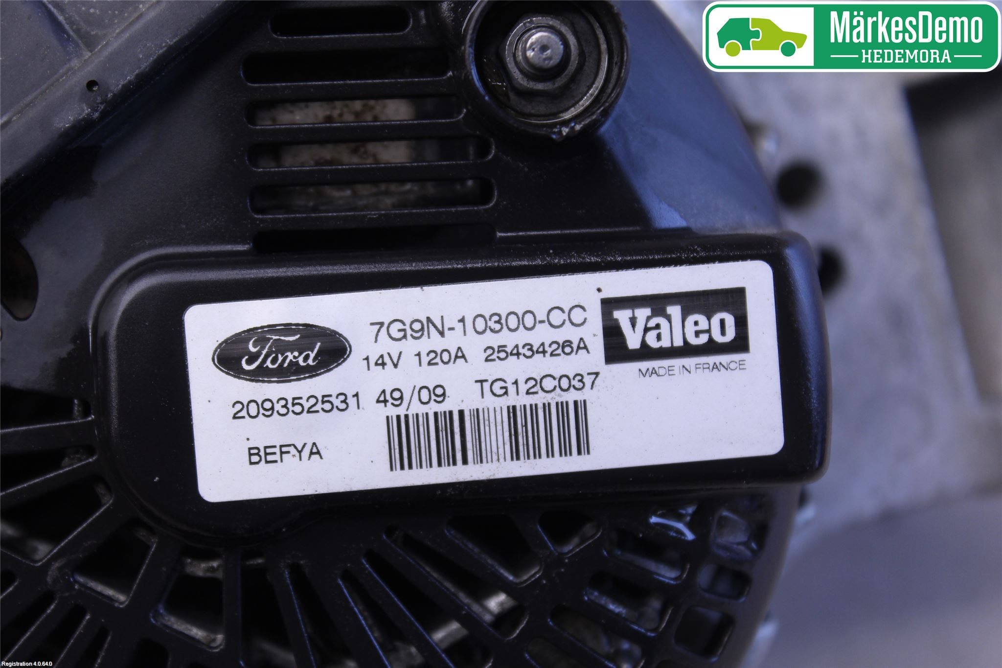 Ford FIESTA 09-12 Generator