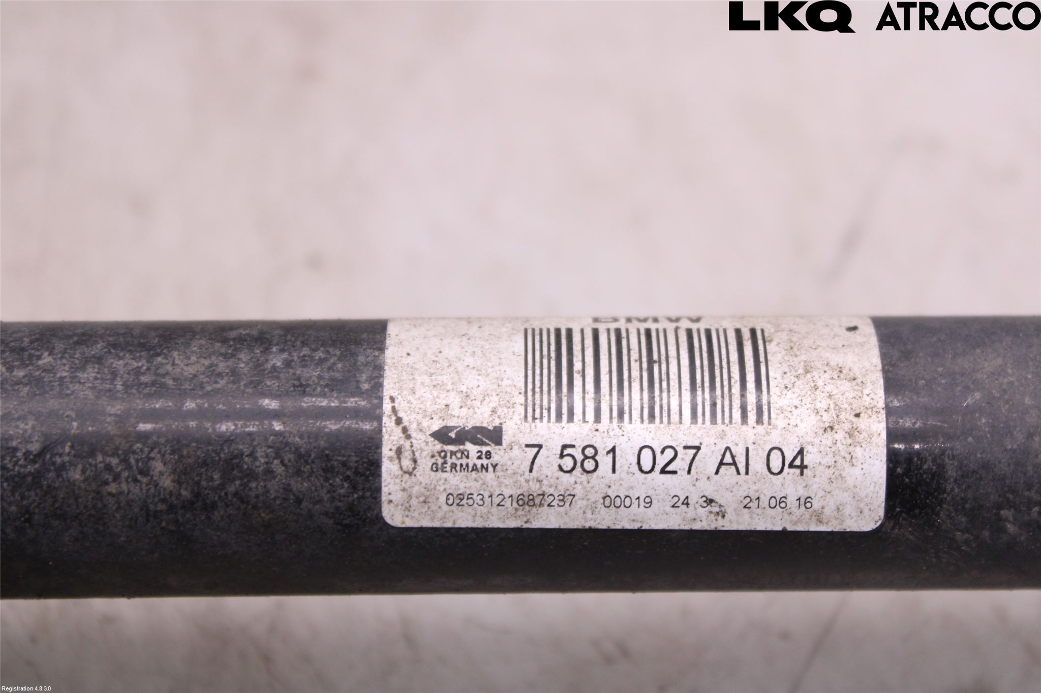 BMW 5 F10/F11/F18 09-17 Drivaxel Bak Vänster