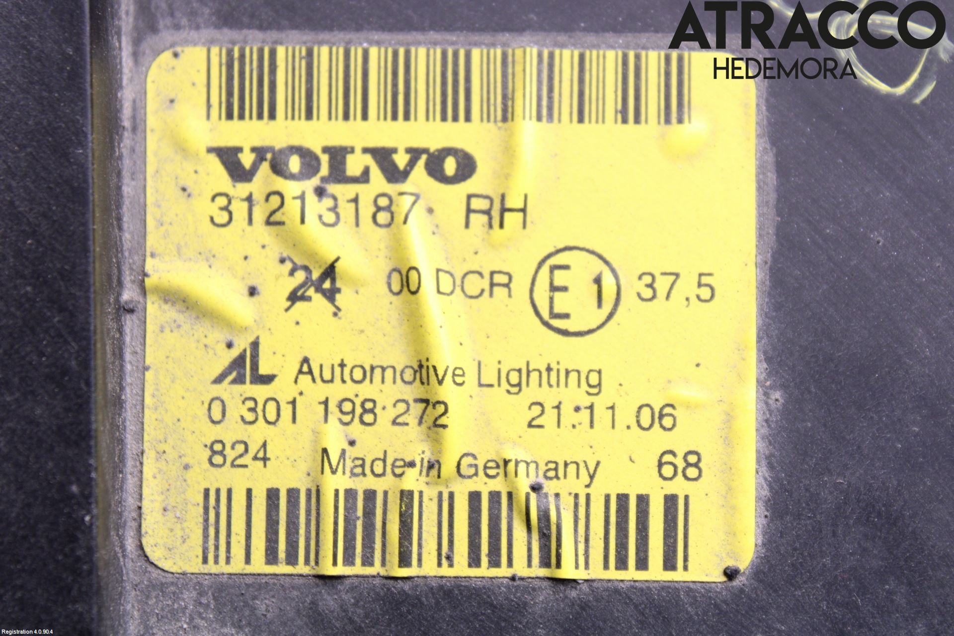 Volvo S40 04-07 Strålkastare Höger