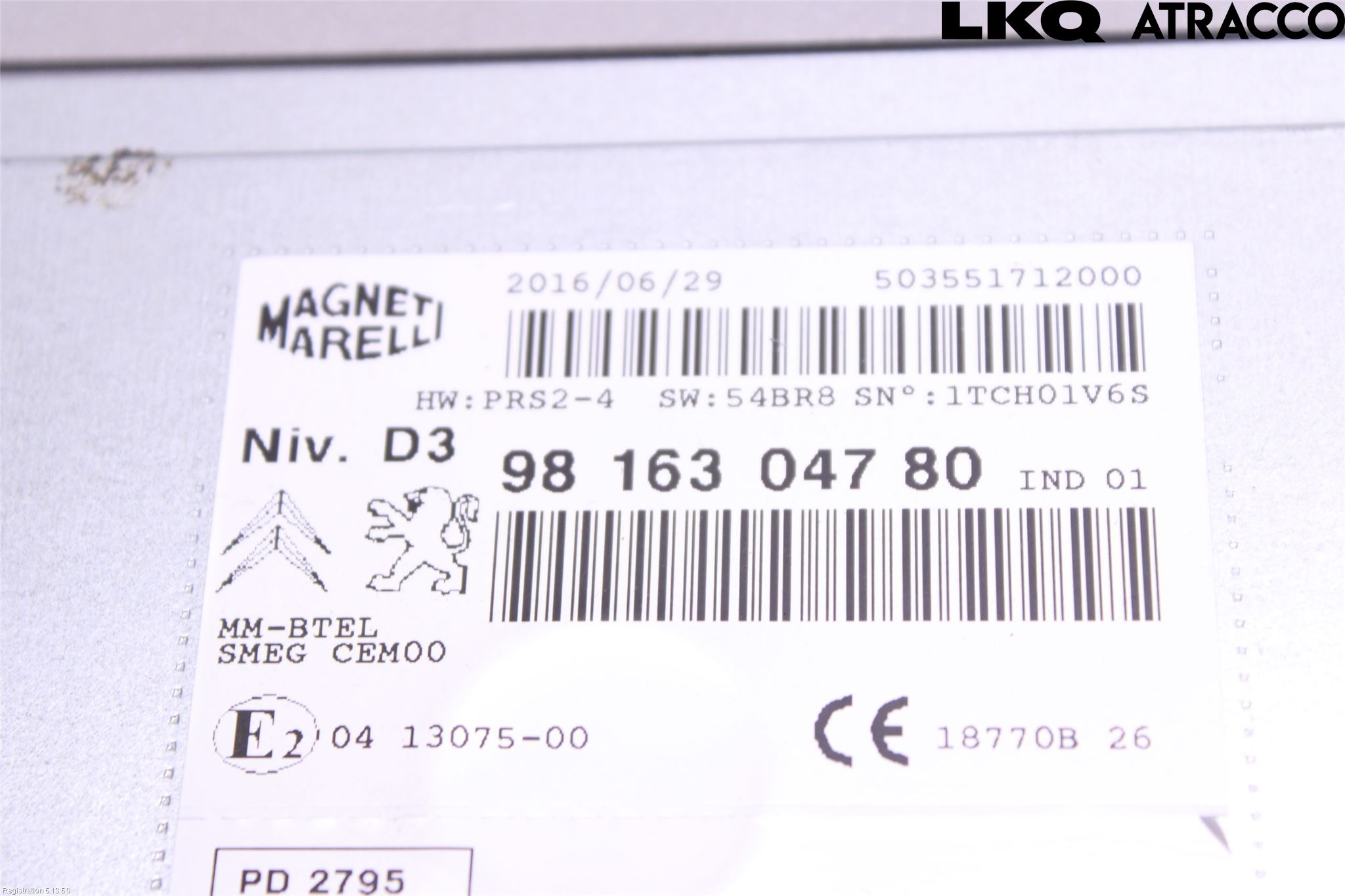 Citroen C4 GRAND PICASSO 14-18 Cd Radio - Multimediapanel