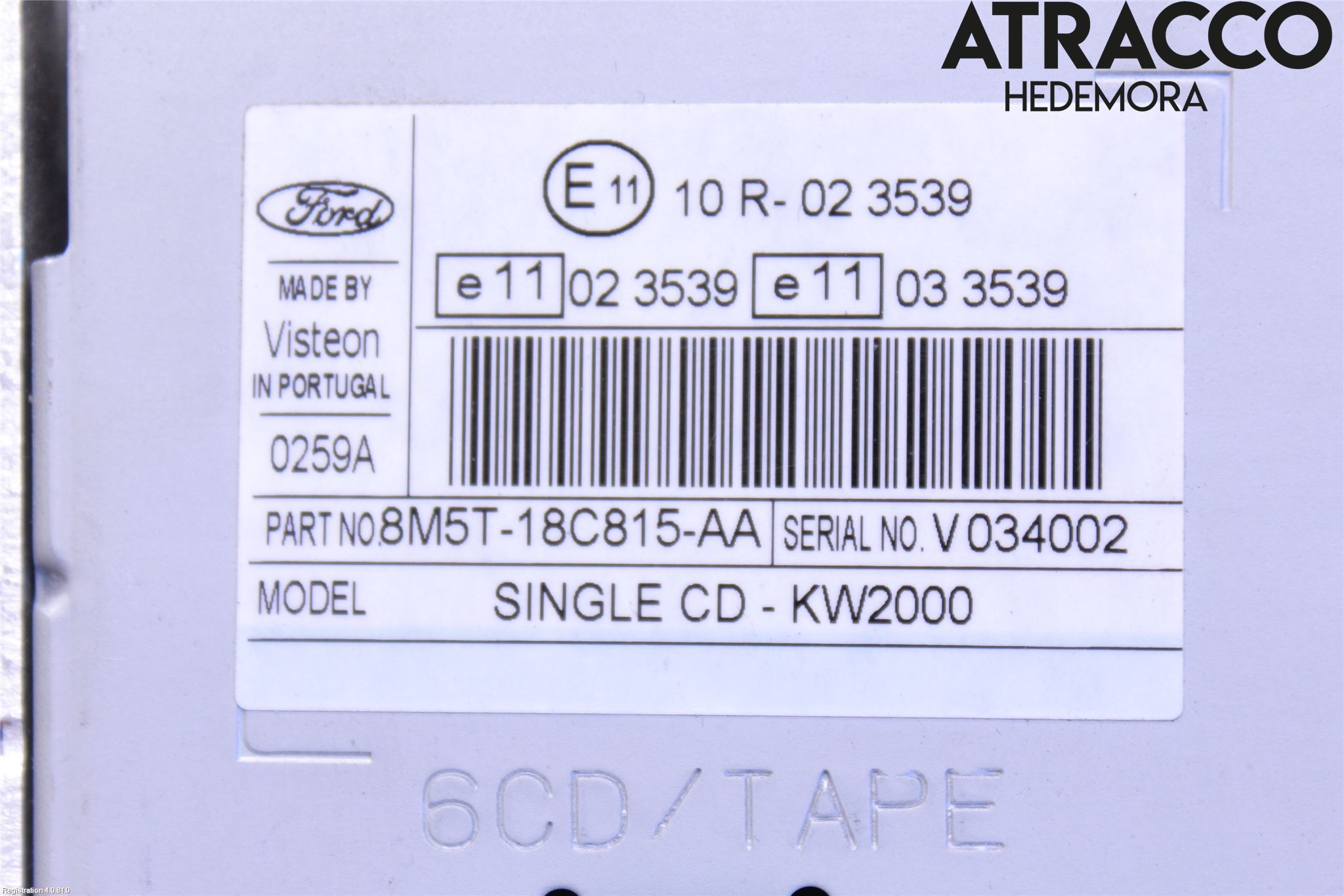 Ford FOCUS 08-11 Cd Radio - Multimediapanel