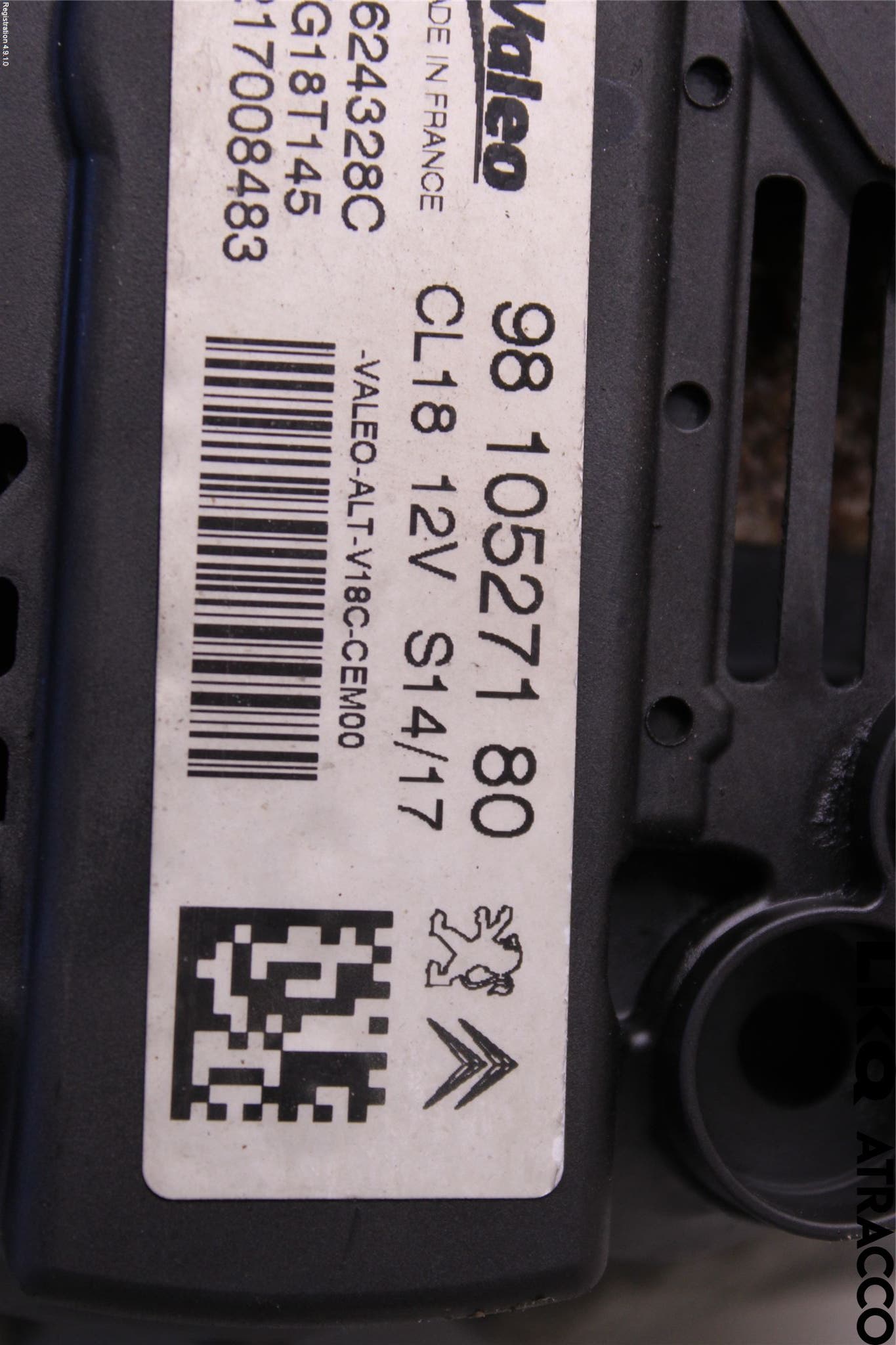 Peugeot PARTNER 16-18 Generator