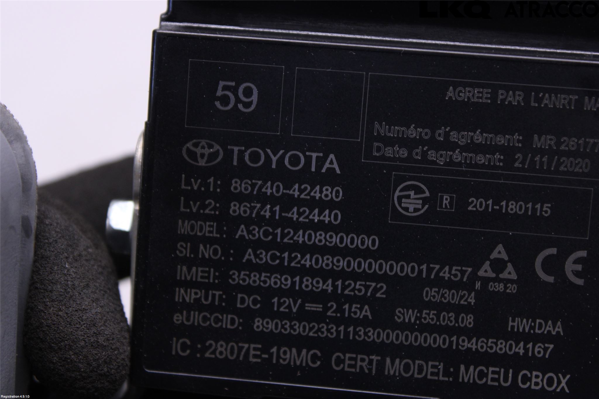 Toyota RAV4 19- Styrenhet Övrigt