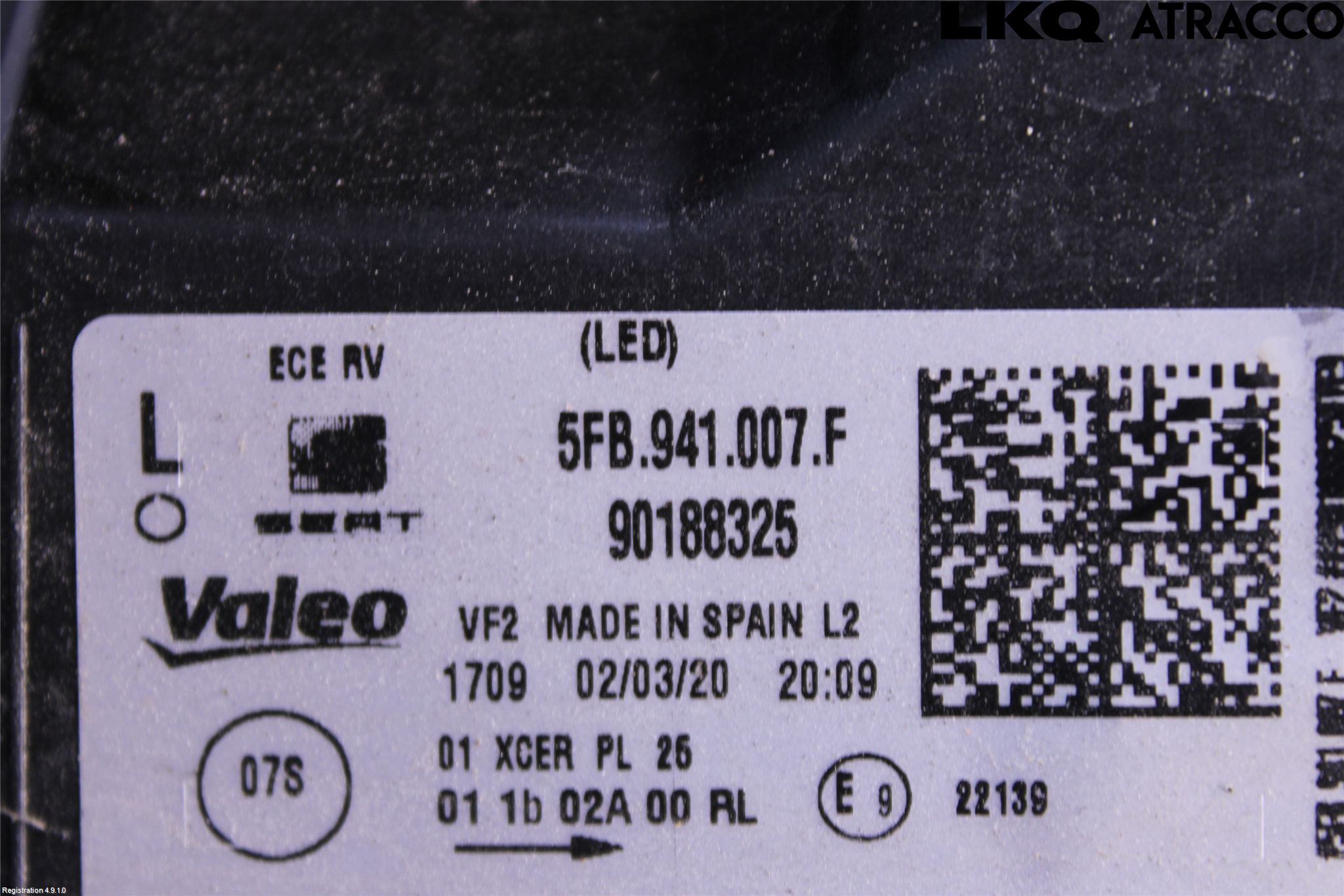 Seat LEON 20- Strålkastare Vänster