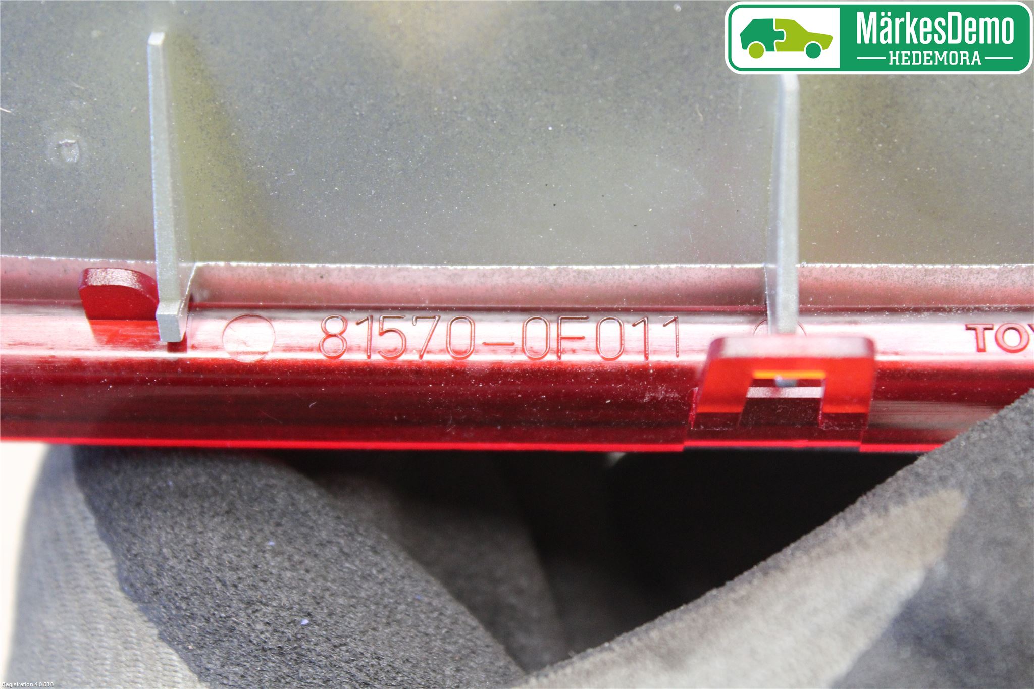 Toyota COROLLA VERSO 08-09 Bromsljus Bakruta